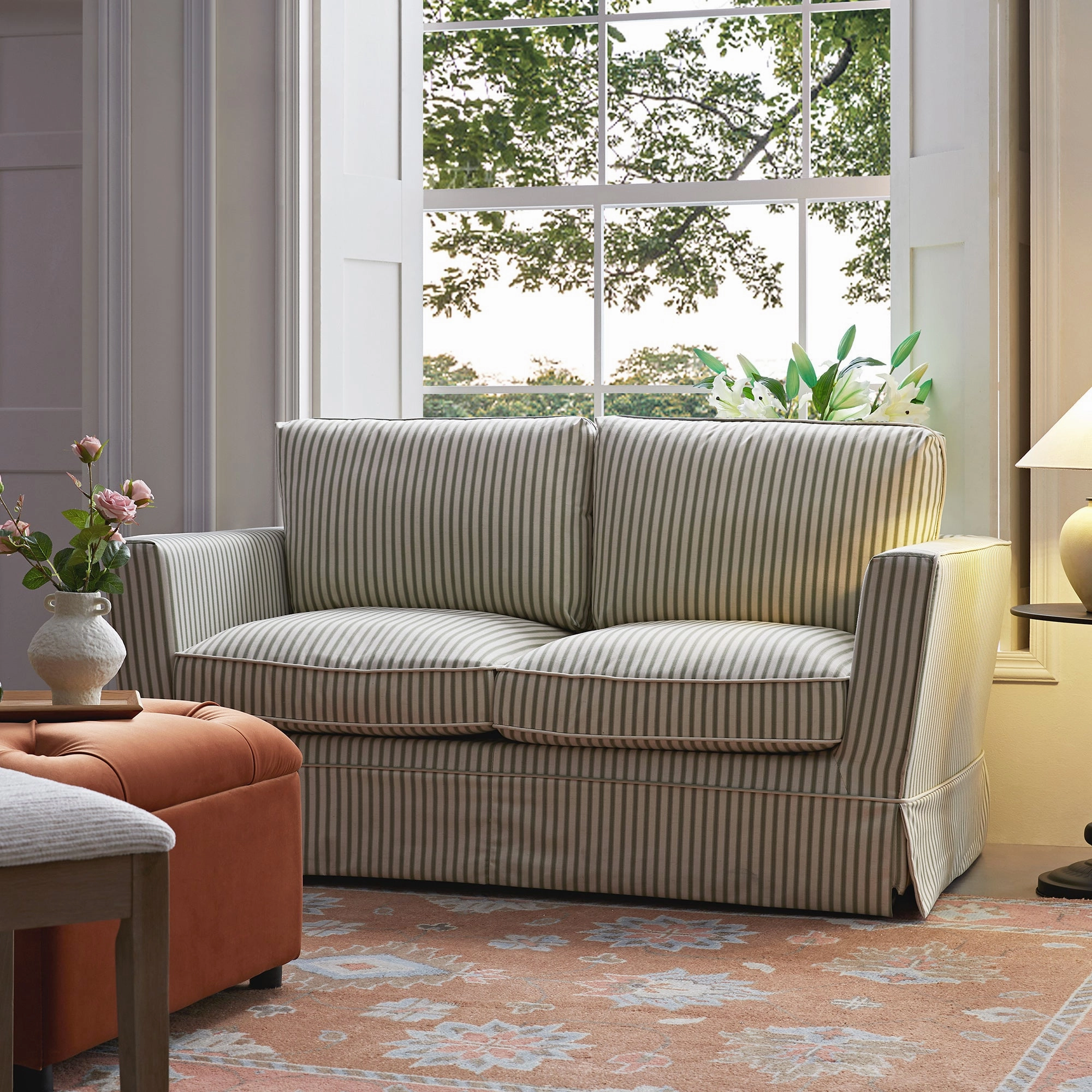 Heritage Collection Florentine Rose Premium Hand-Knotted New Zealand Wool Rug