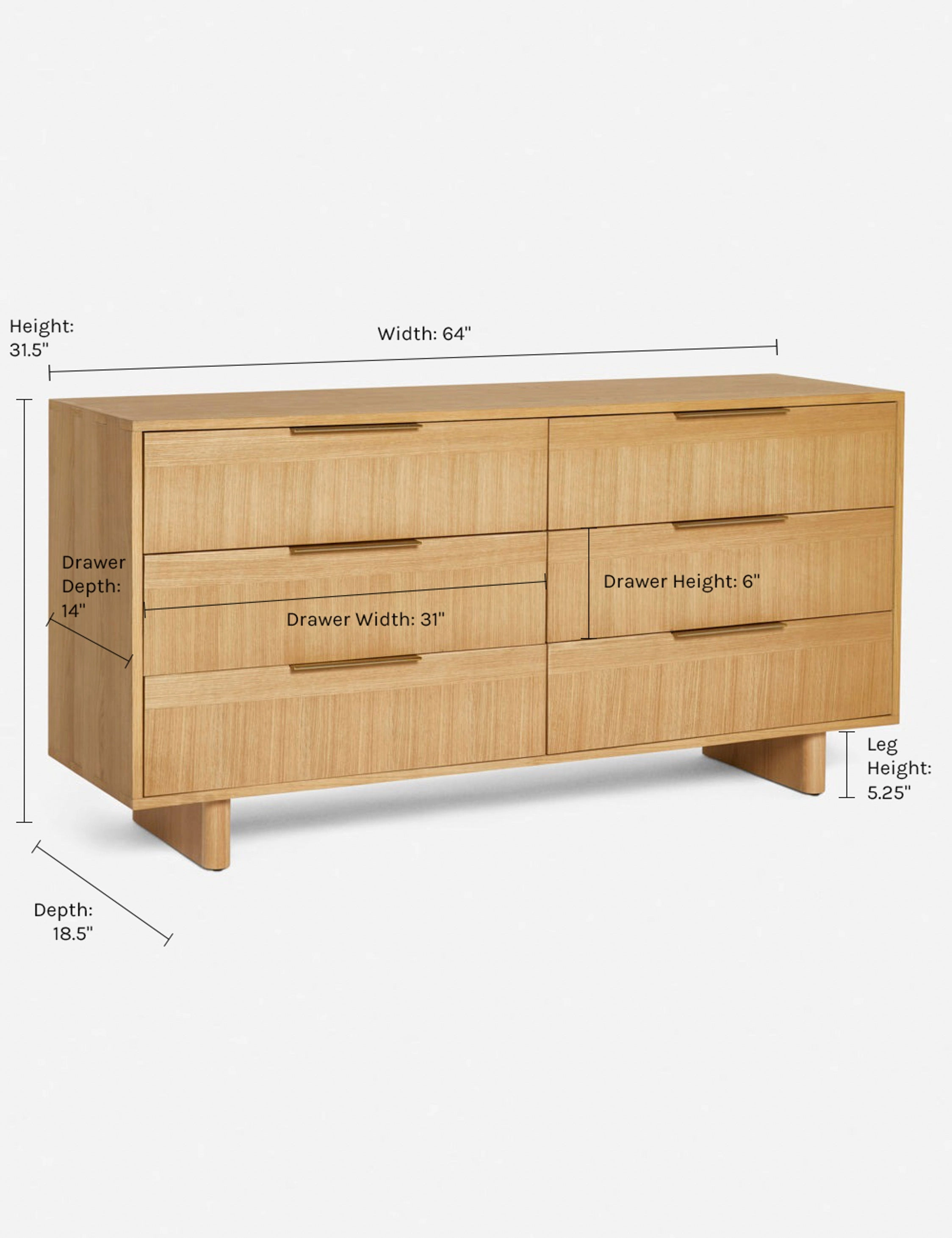Hillard 6-Drawer Dresser