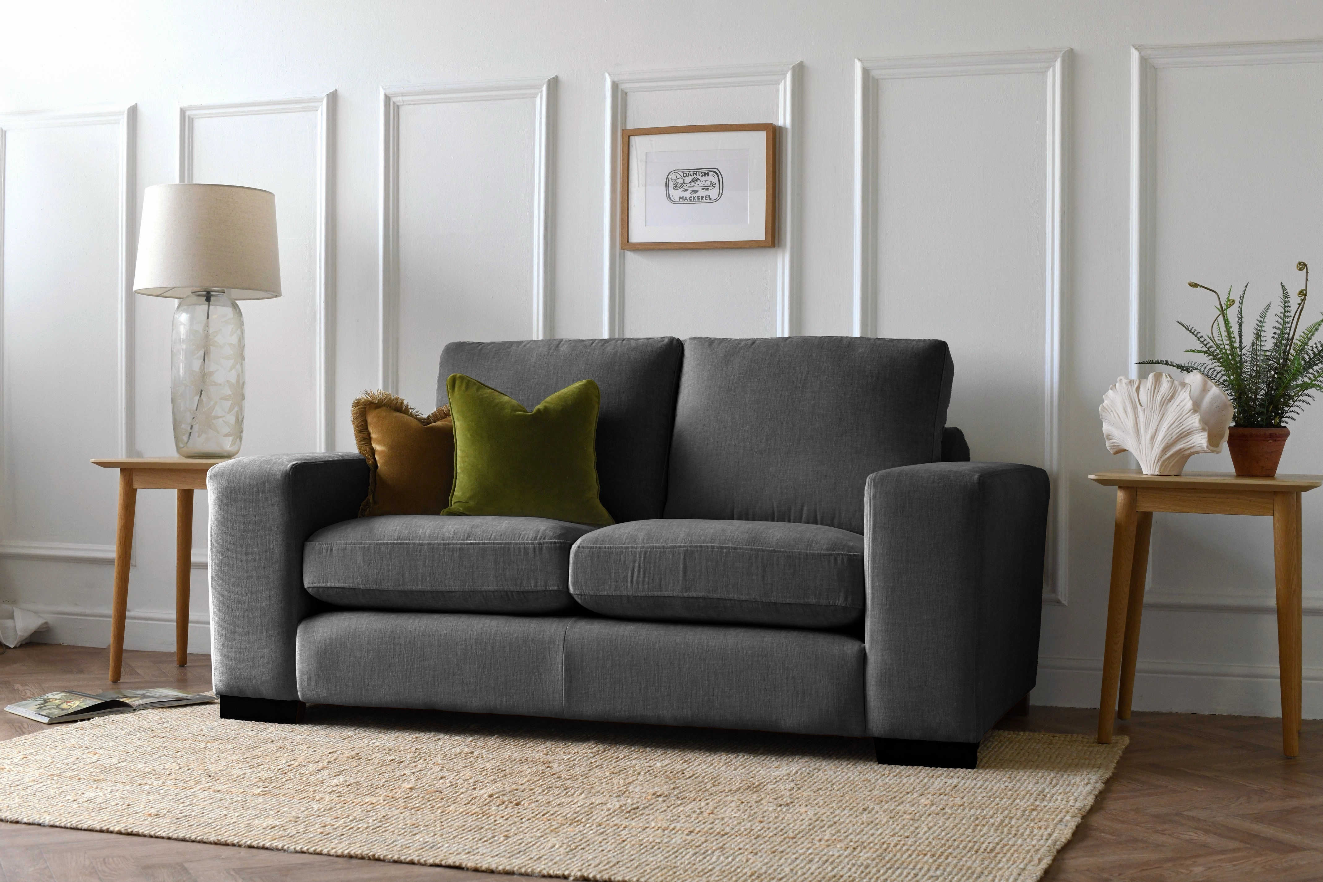 Hugo | 2 Seater Sofa | Brunswick Slate Grey