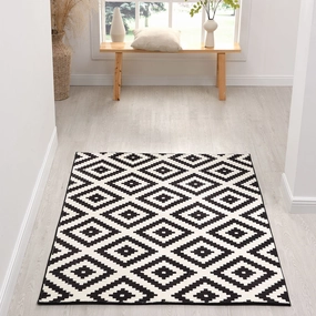 Illusion Monochrome Printed Rug 140 x 200 cm