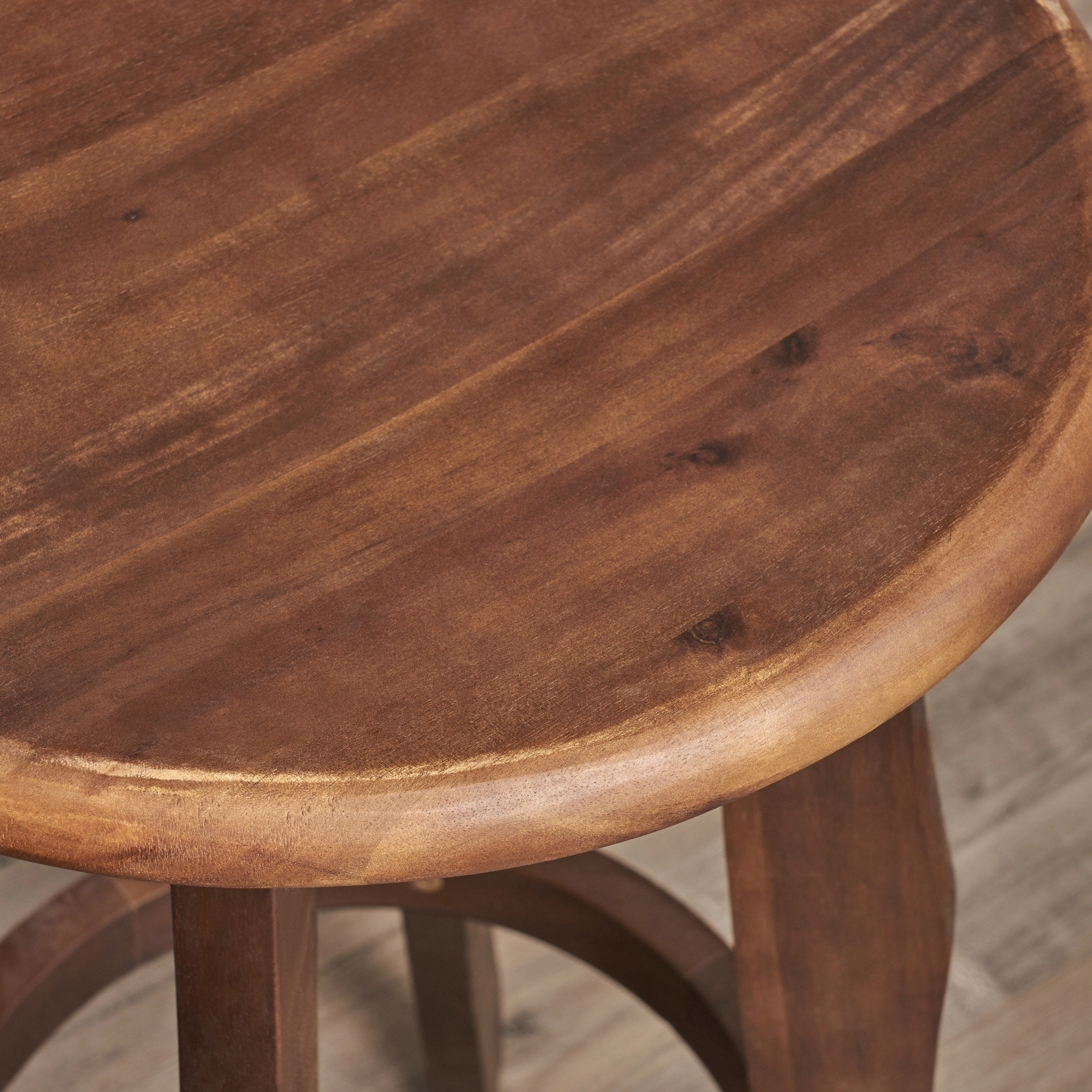 Indoor Finished Acacia Wood Barstools (Set of 2) - NH979303