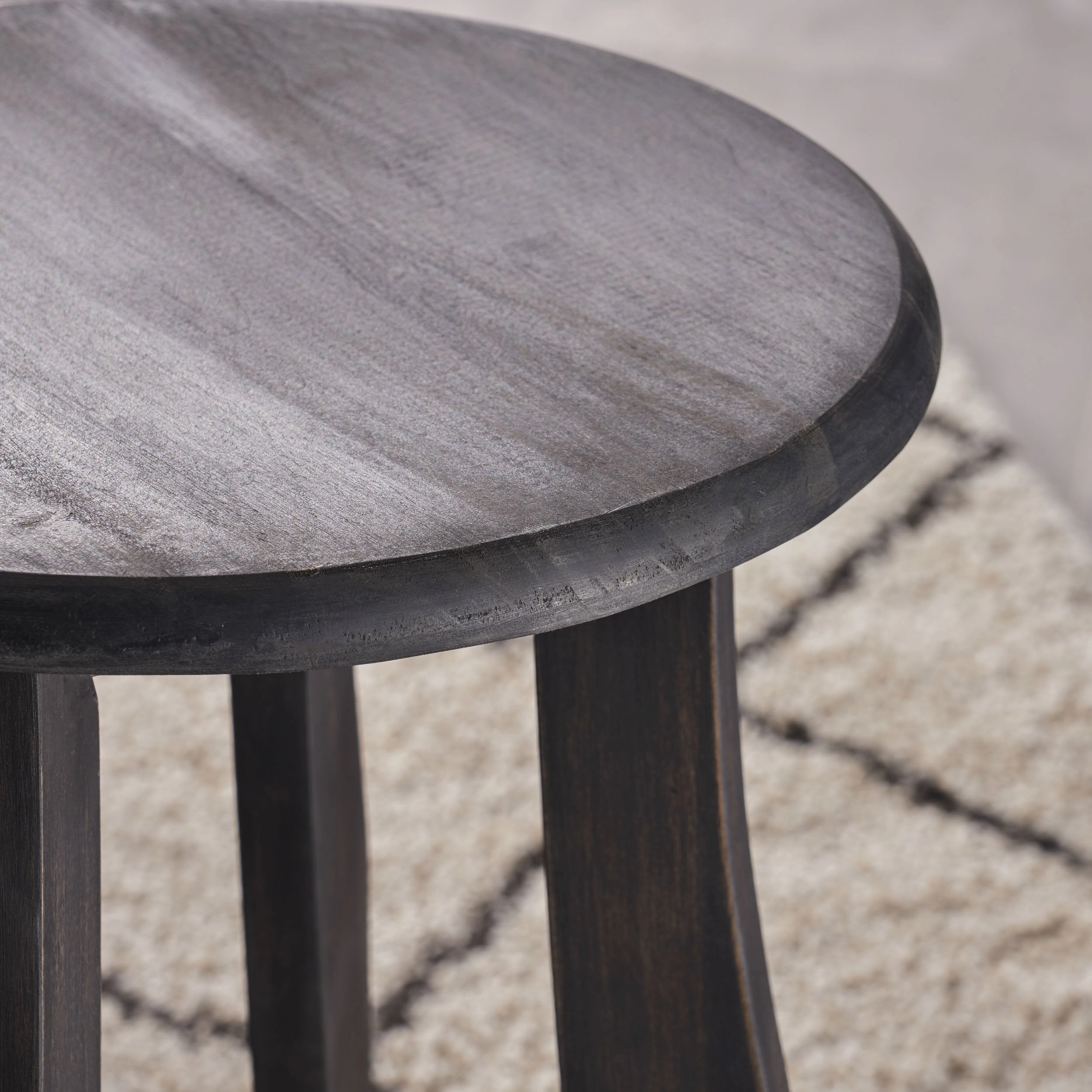 Indoor Finished Acacia Wood Barstools (Set of 2) - NH979303