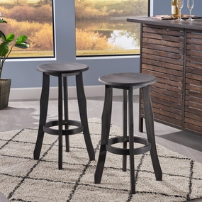 Indoor Finished Acacia Wood Barstools (Set of 2) - NH979303 kitchen accessories, table linens
