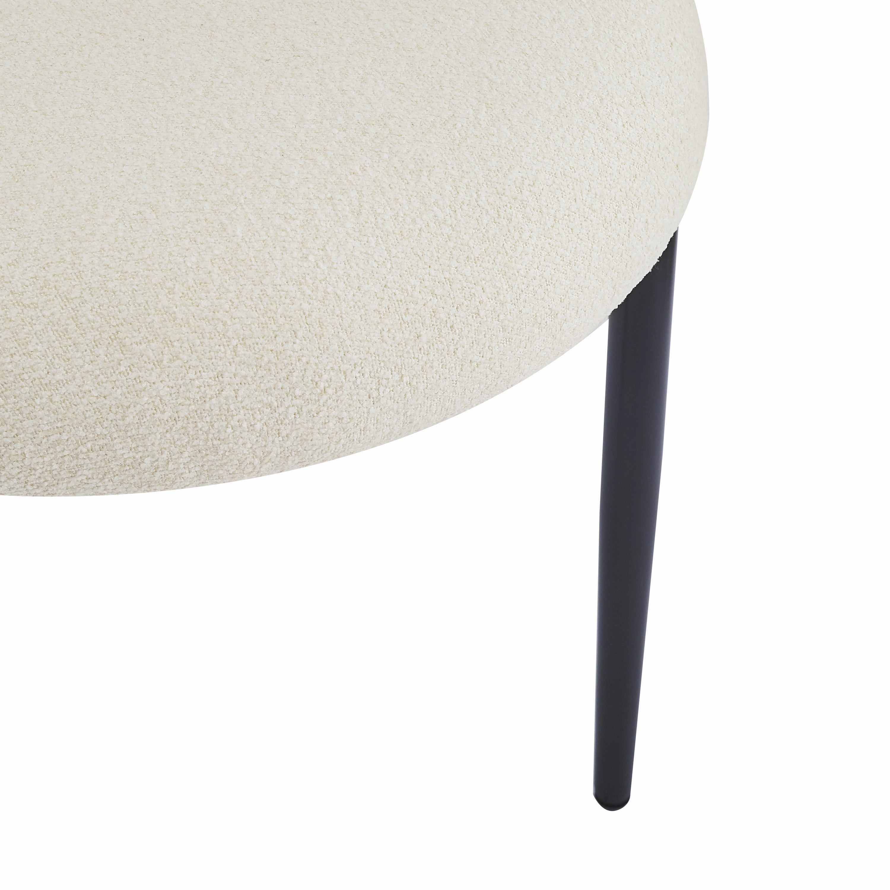 Indoor Luxury Fabric Upholstered Dining Chairs, Set of 2