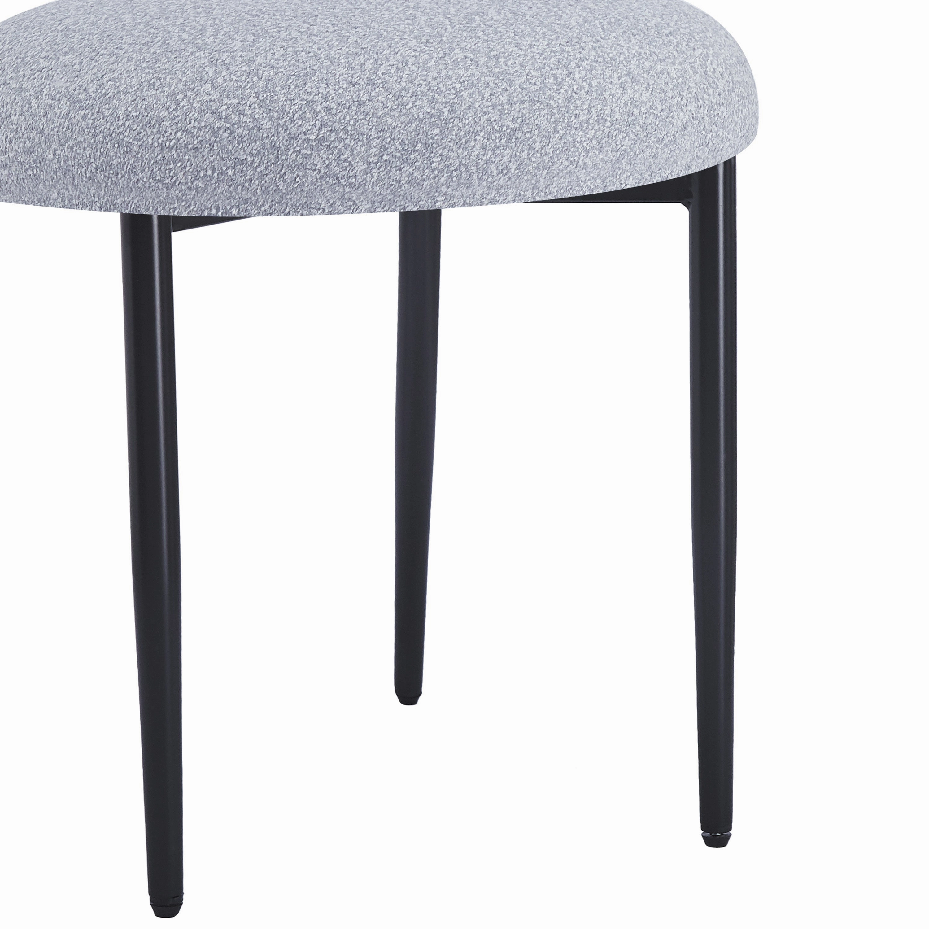 Indoor Luxury Fabric Upholstered Dining Chairs, Set of 2