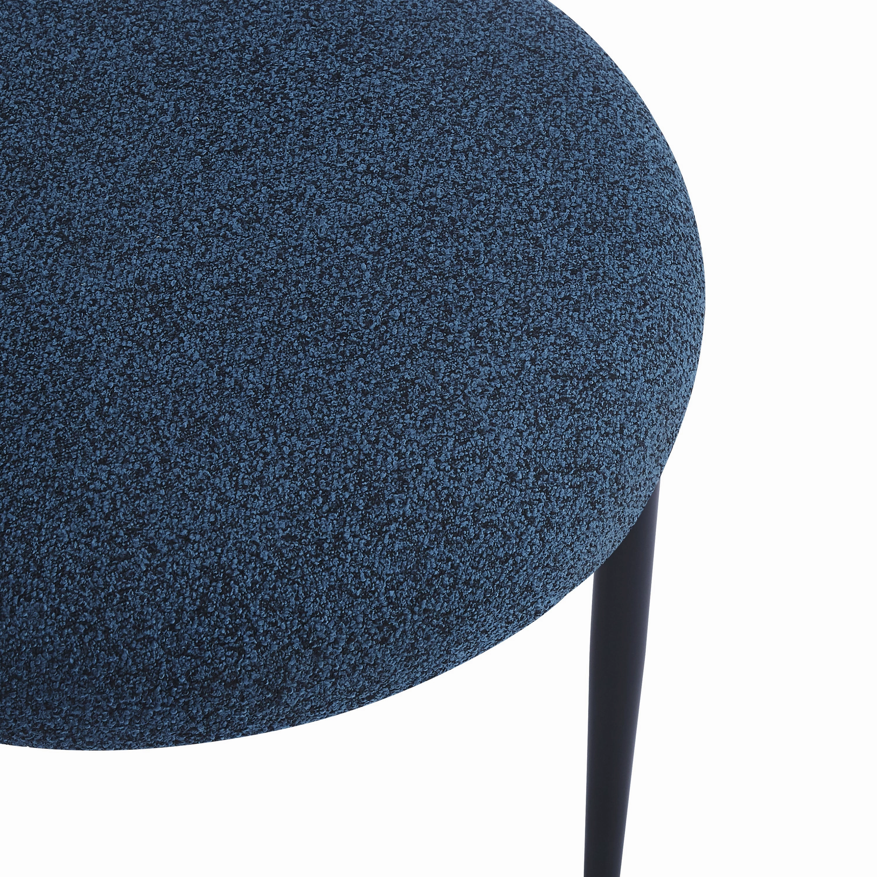 Indoor Luxury Fabric Upholstered Dining Chairs, Set of 2