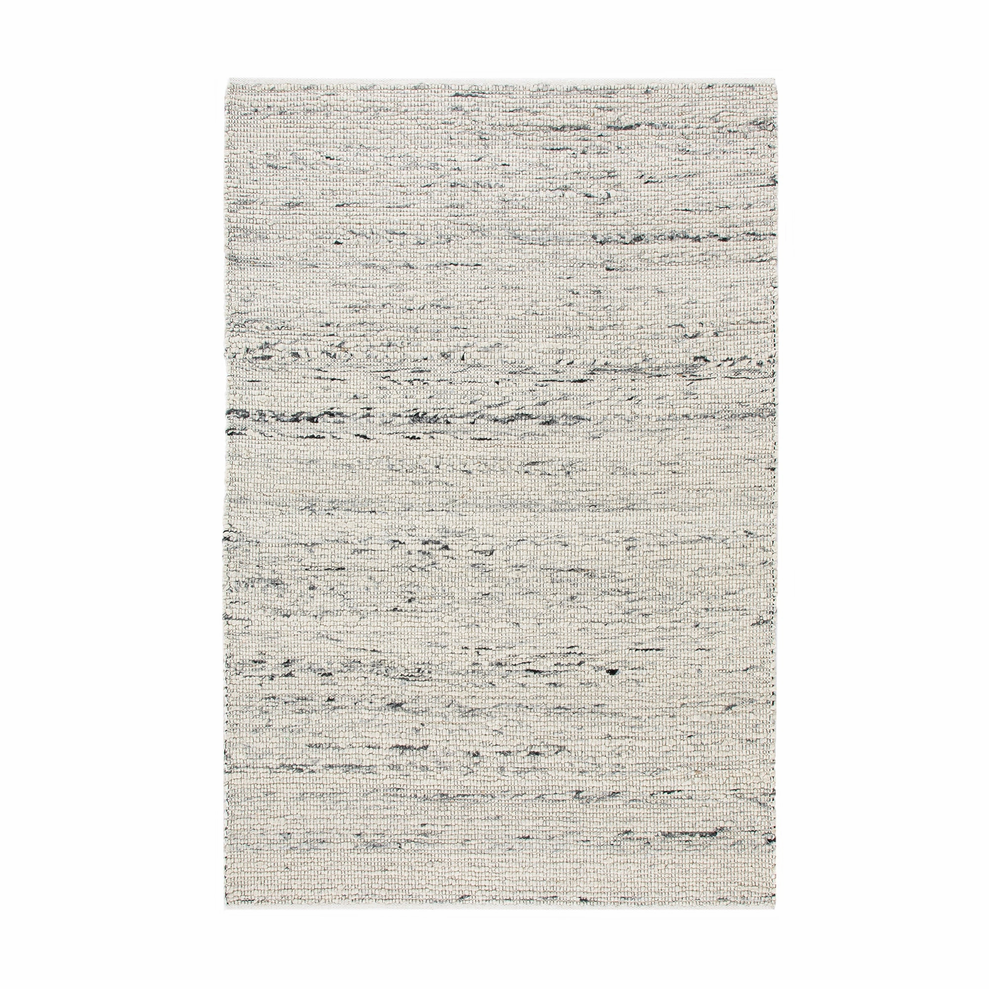 Indra Light Grey Handwoven Wool Rug