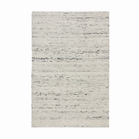 Indra Light Grey Handwoven Wool Rug