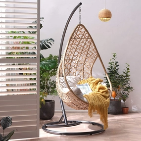 Indra Rattan Hanging Egg Chair