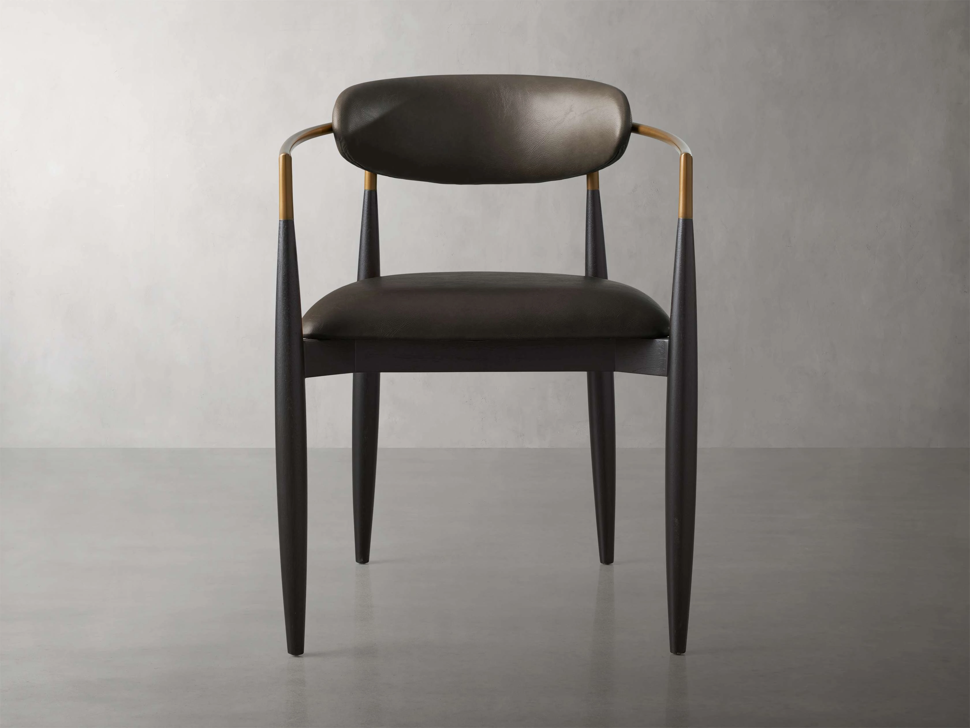 Jagger Faux Leather Dining Arm Chair