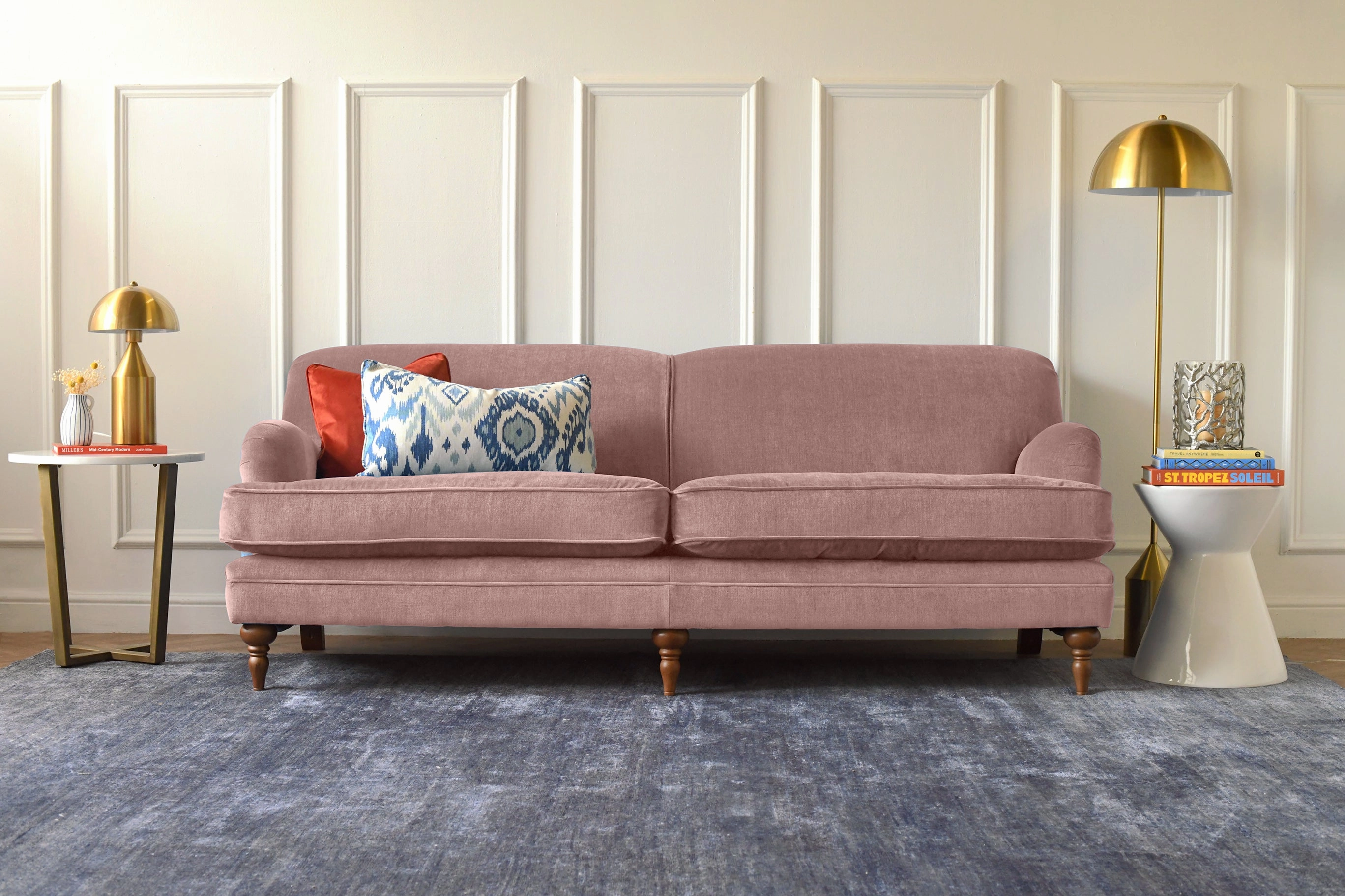 Jasper | 4 Seater Sofa | Manolo Dusky Pink