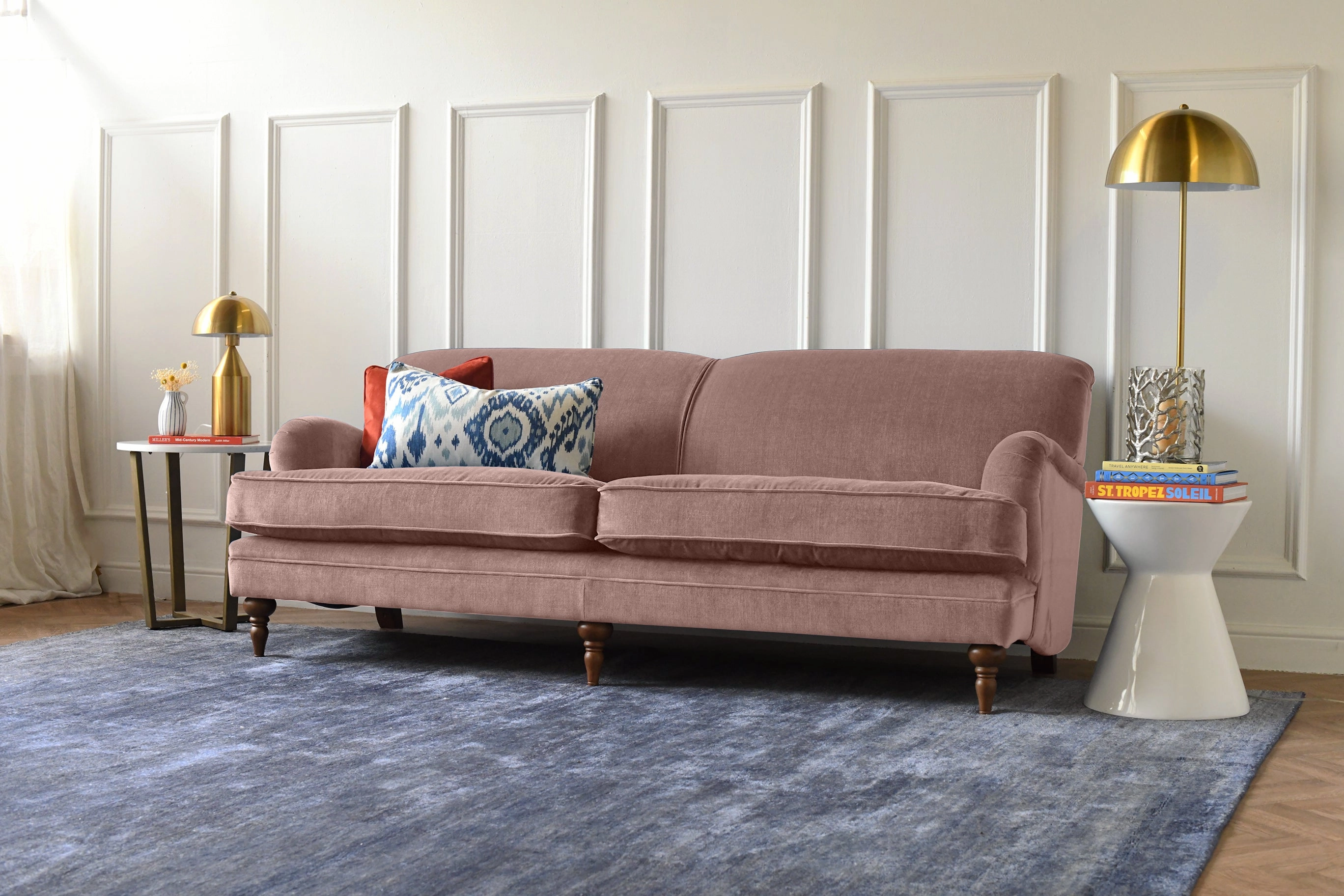 Jasper | 4 Seater Sofa | Manolo Dusky Pink