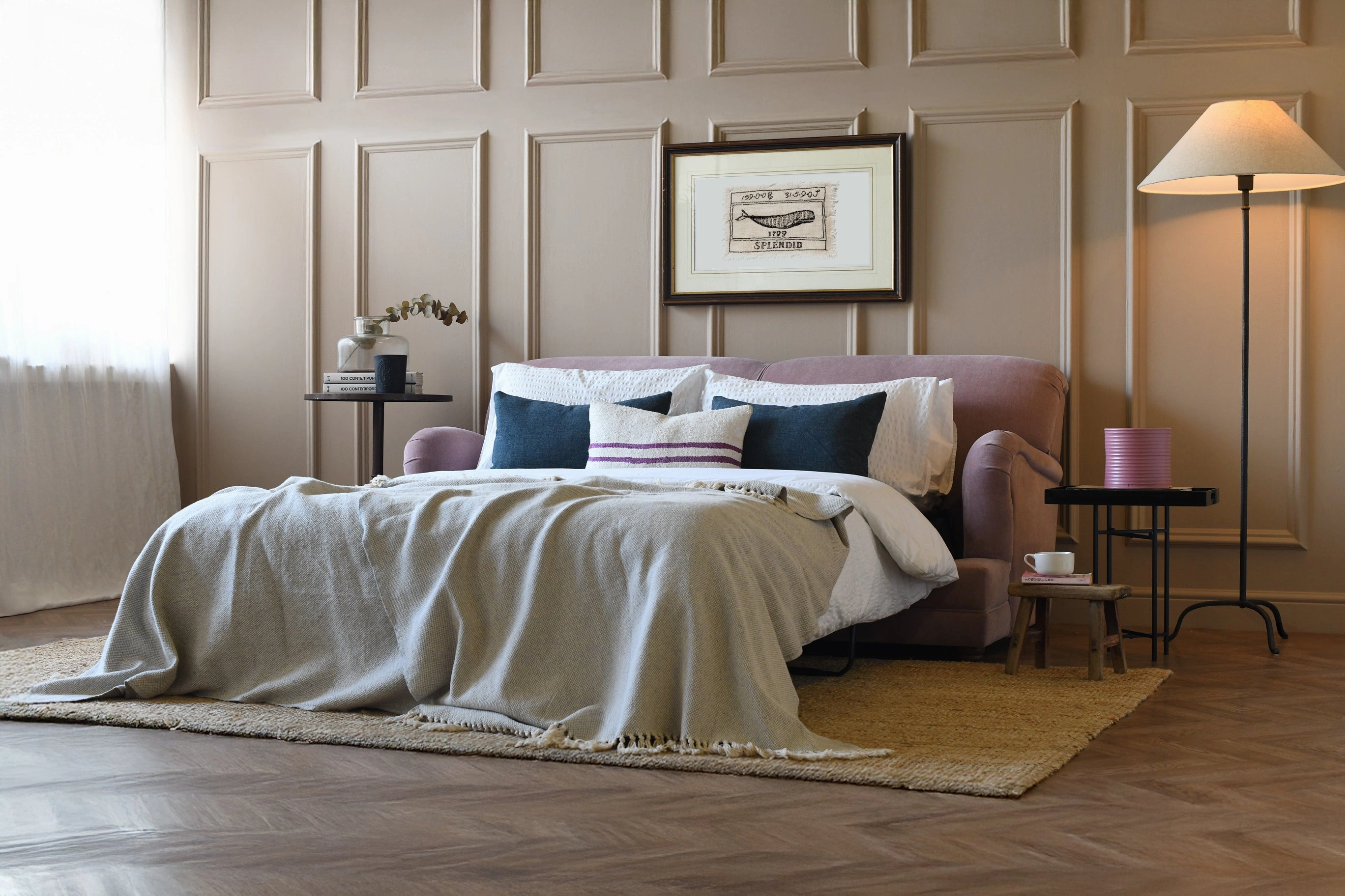 Jasper | Sofa Bed | Manolo Dusky Pink