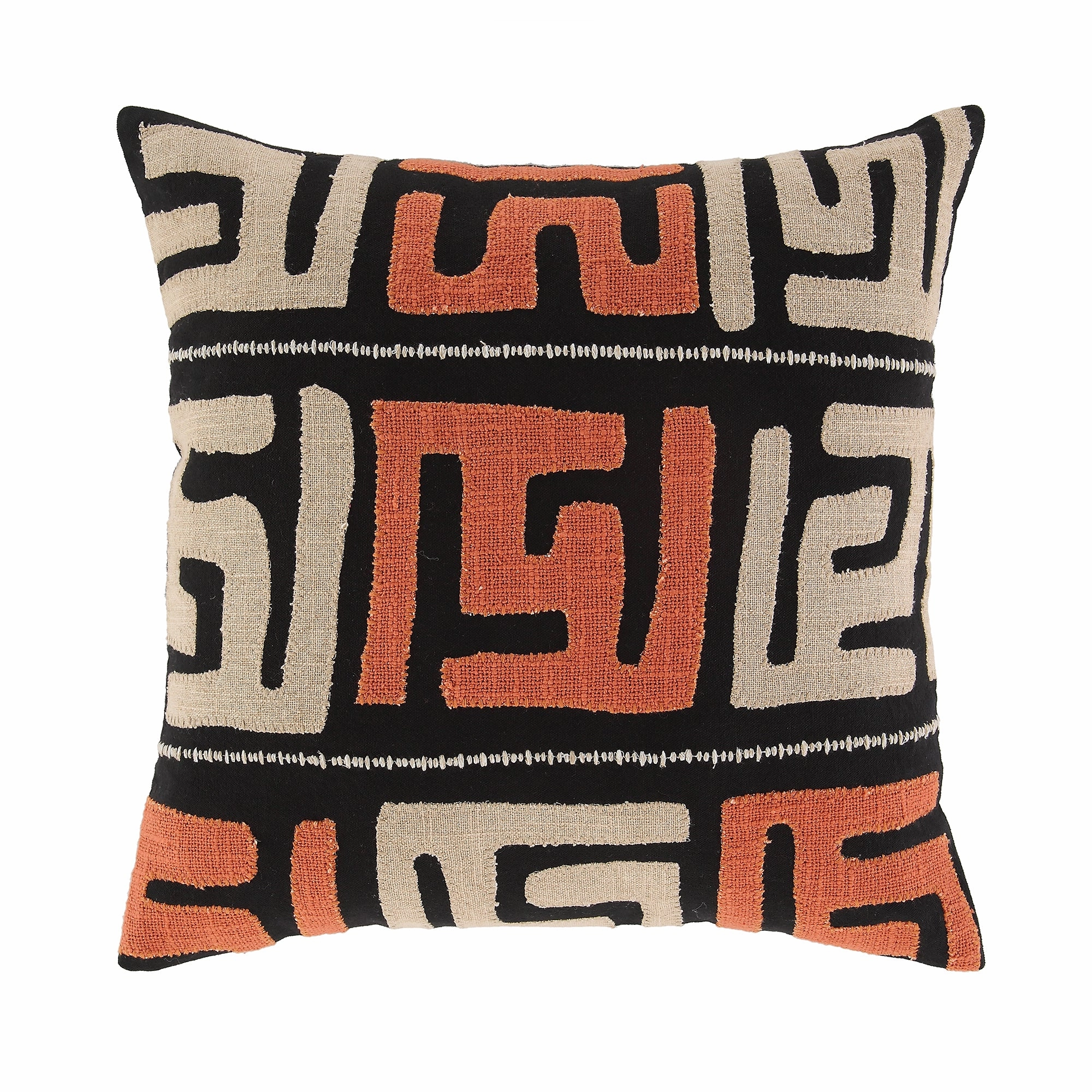 Javari Burnt Terracotta Appliqu Cushion