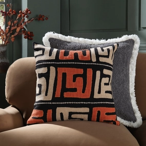 Javari Burnt Terracotta Appliqu Cushion