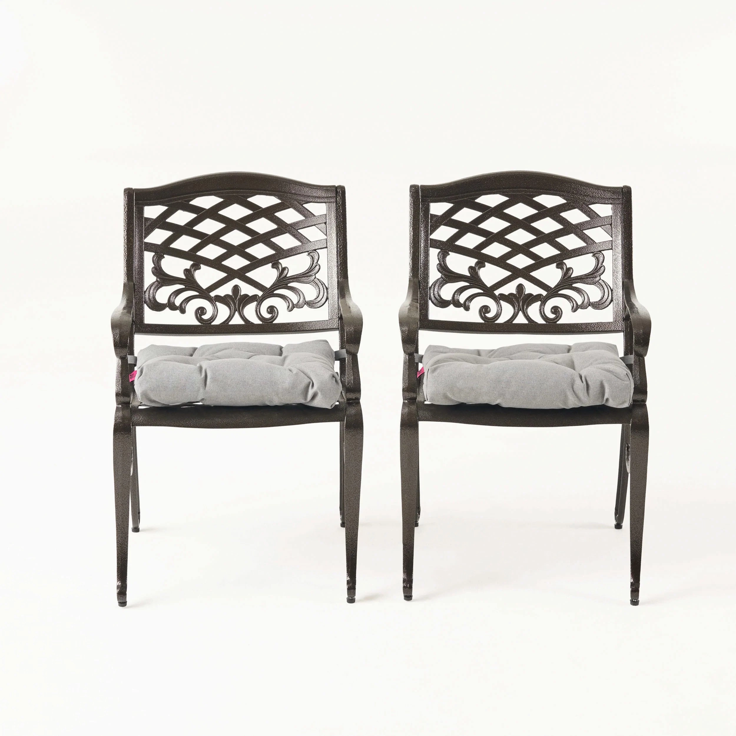 Juel Outdoor Dining Chair with Cushion (Set of 2) outdoor lounge chair, patio sofa