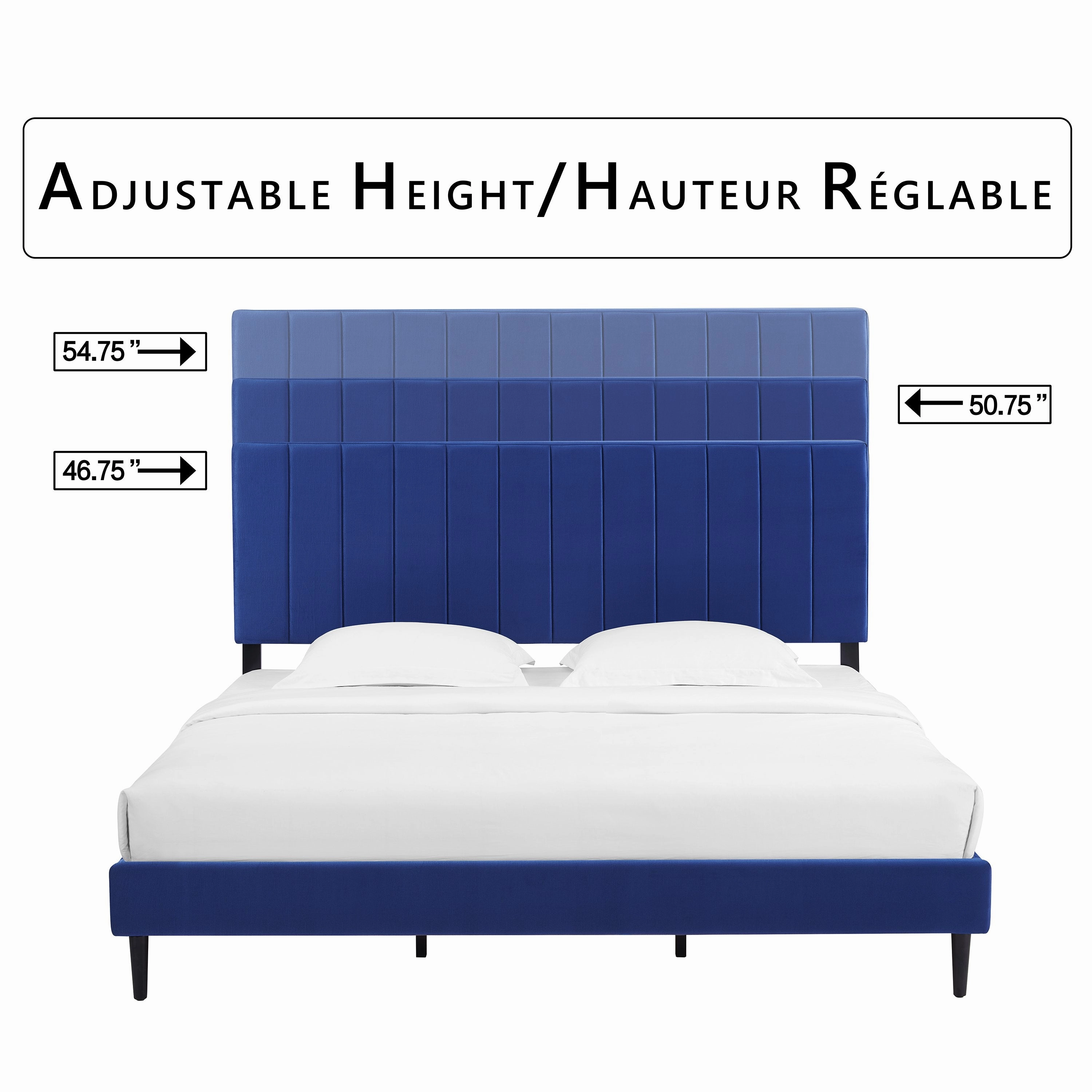 Kalina 3-Piece King Bed - Blue