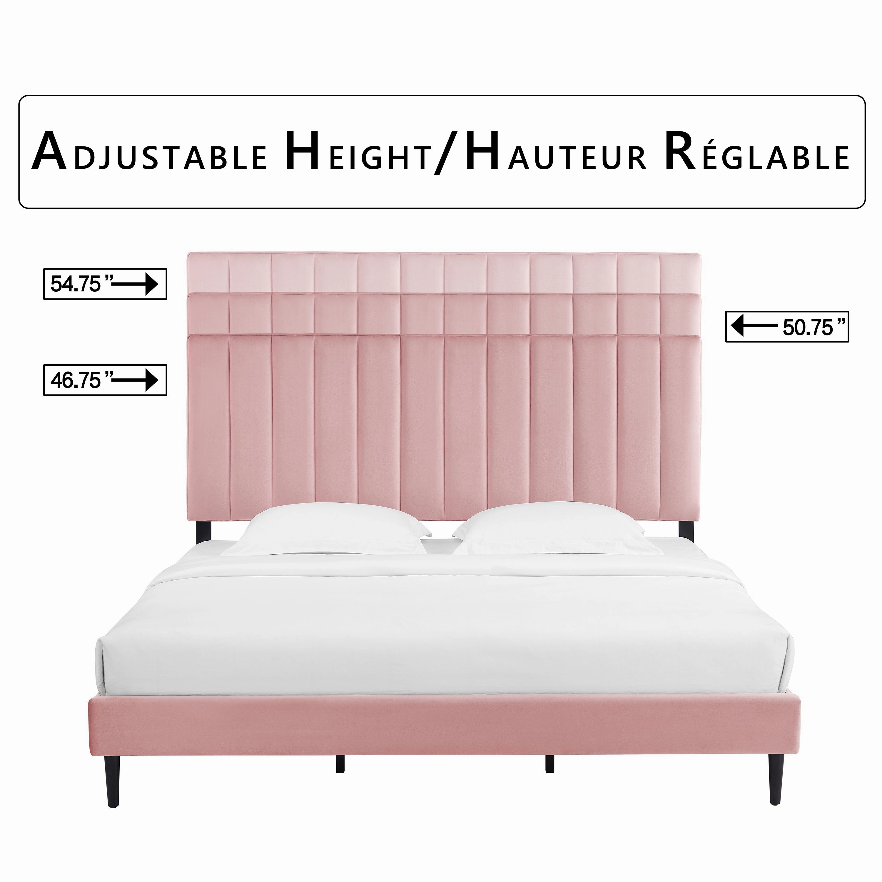 Kalina 3-Piece King Bed - Pink