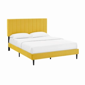 Kalina 3-Piece Queen Bed - Mustard