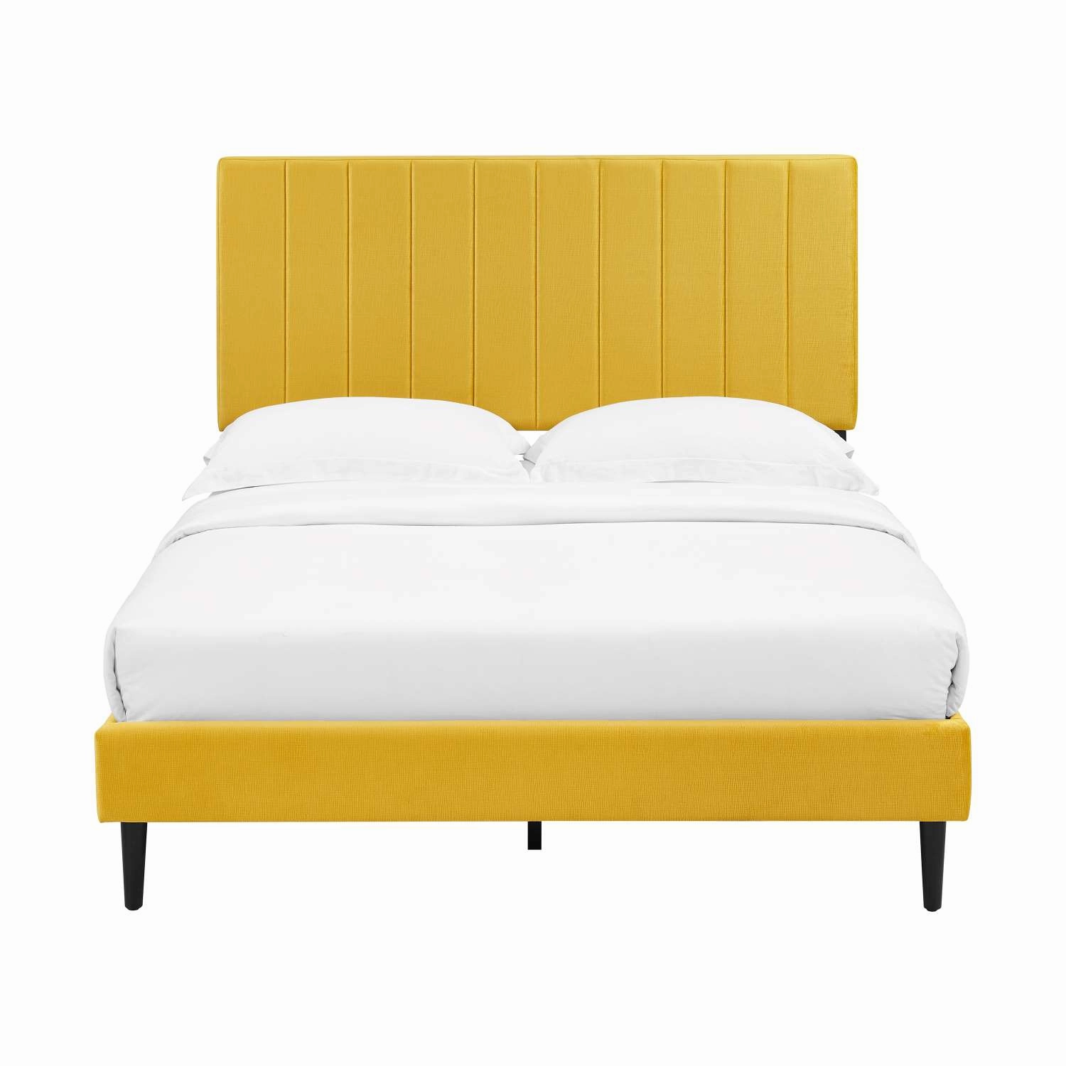Kalina 3-Piece Queen Bed - Mustard