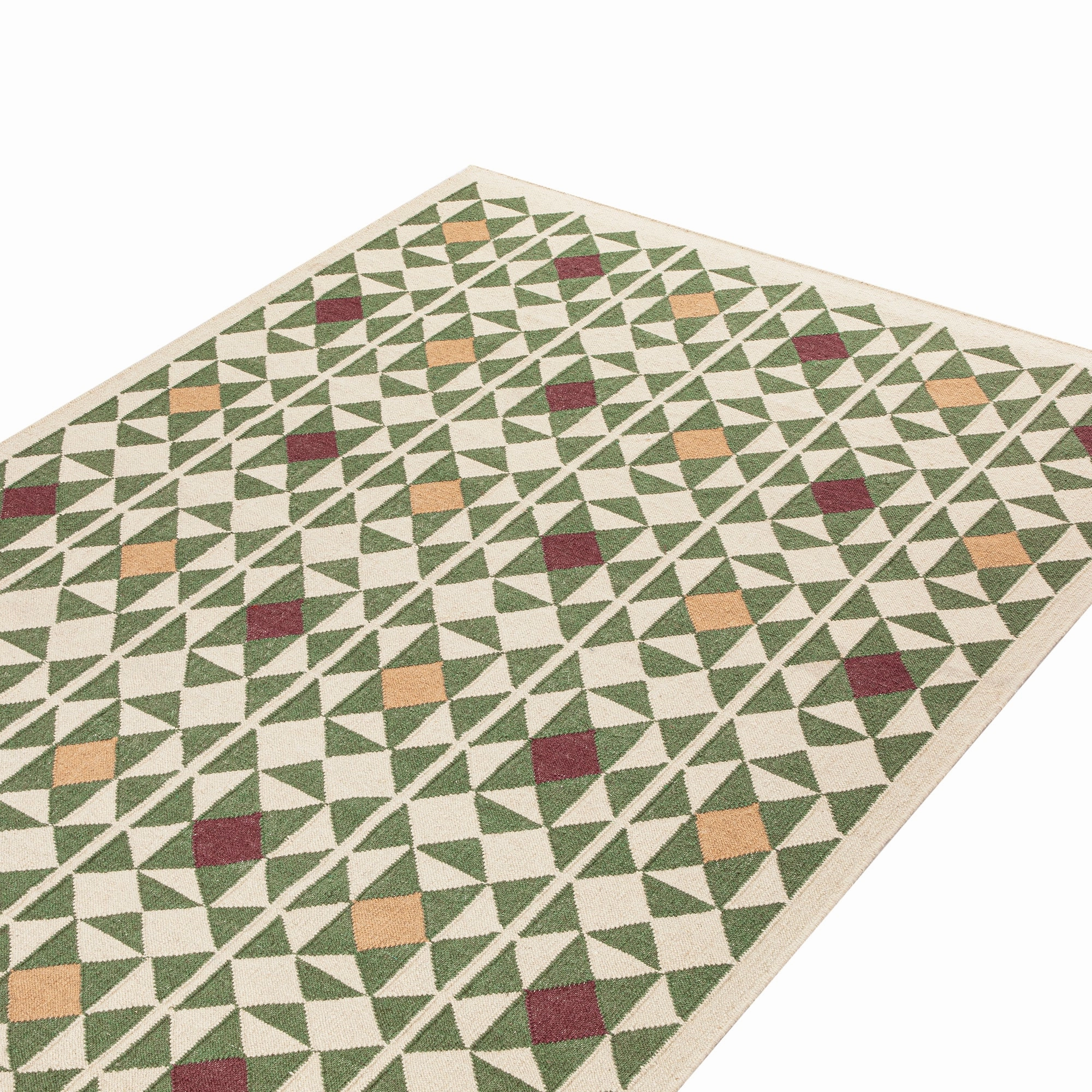 Kamala Geometric Handwoven Wool Rug