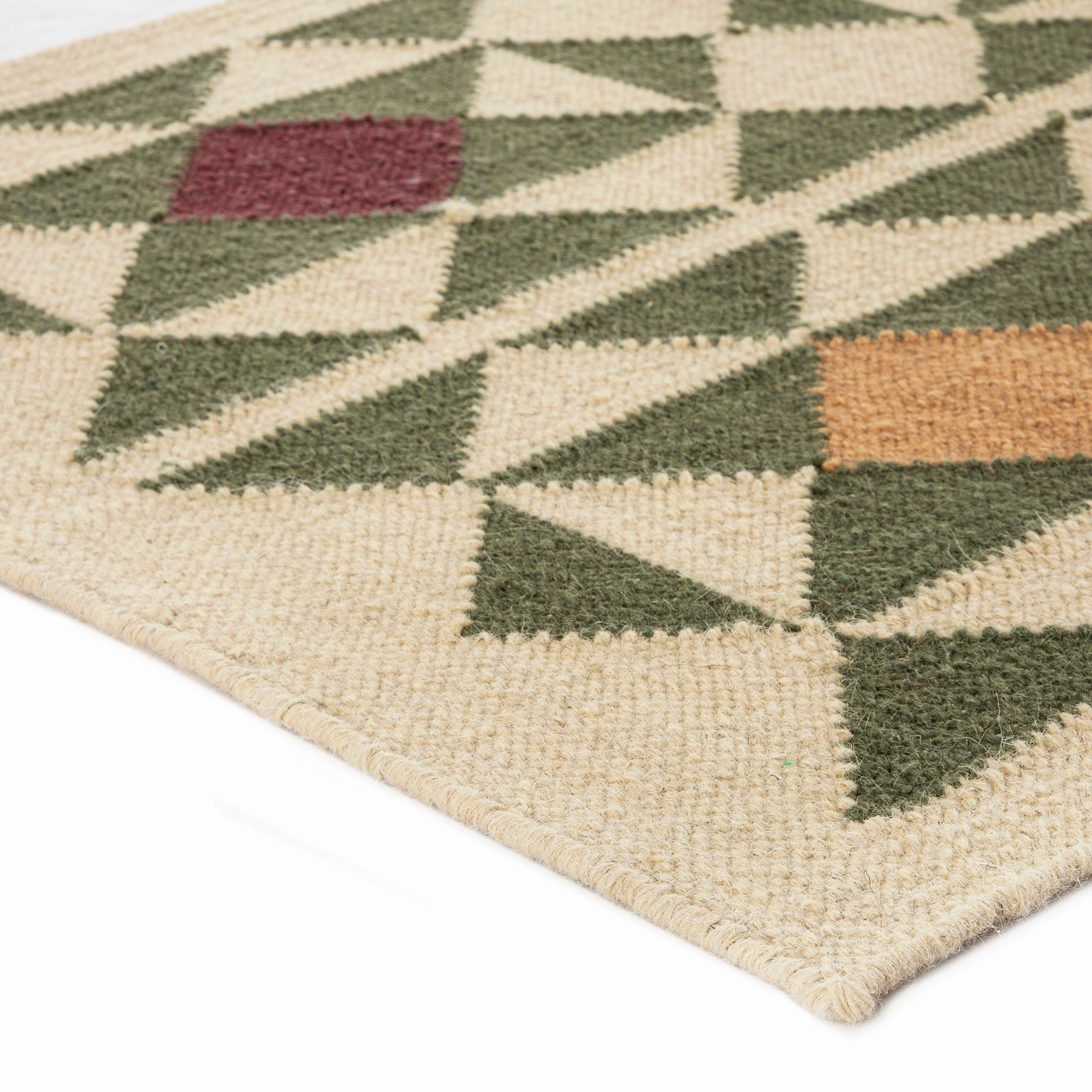 Kamala Geometric Handwoven Wool Runner