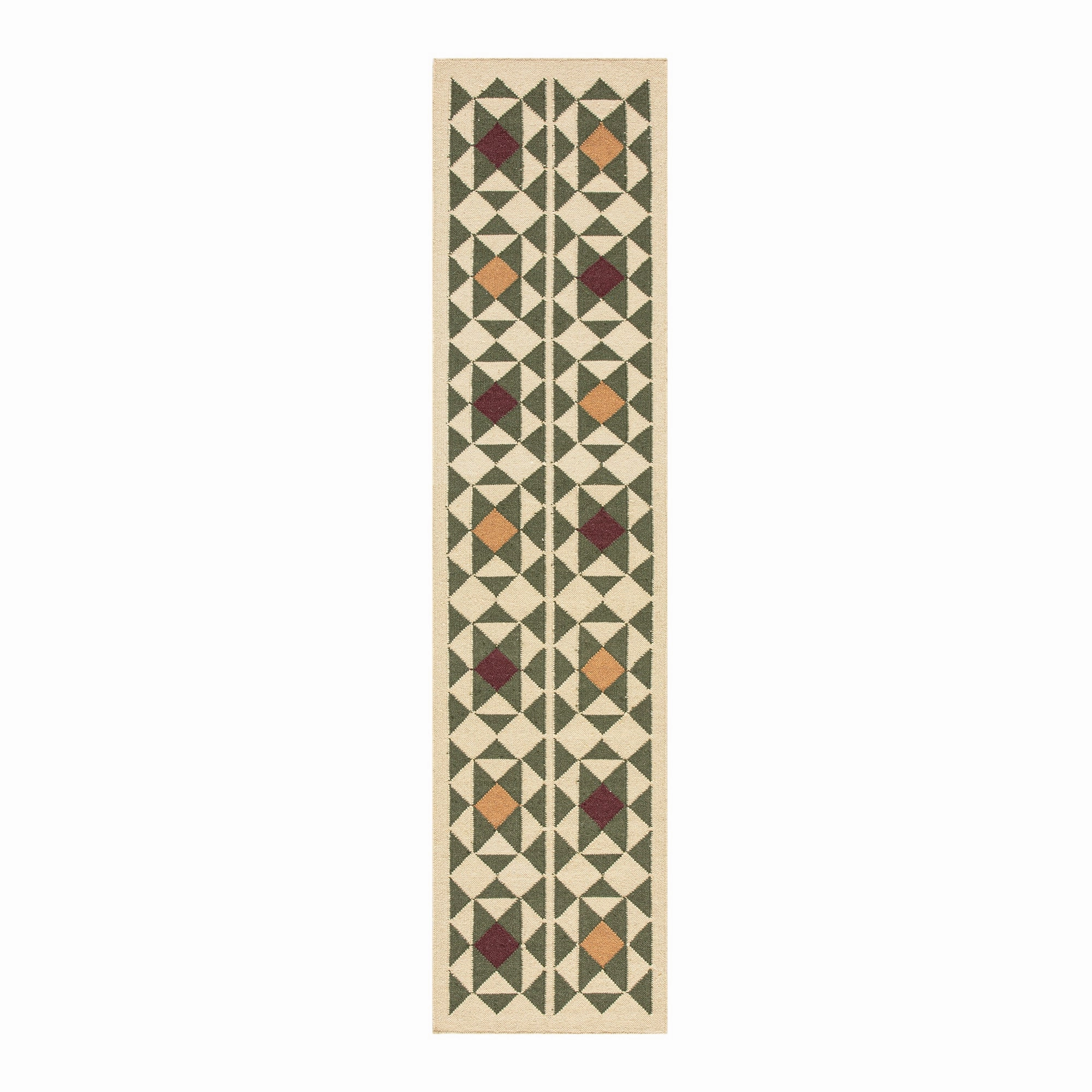 Kamala Geometric Handwoven Wool Runner