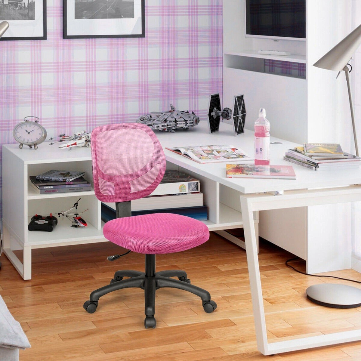 Kids Desk Chair, Mesh Teens Computer Chair with Wheels