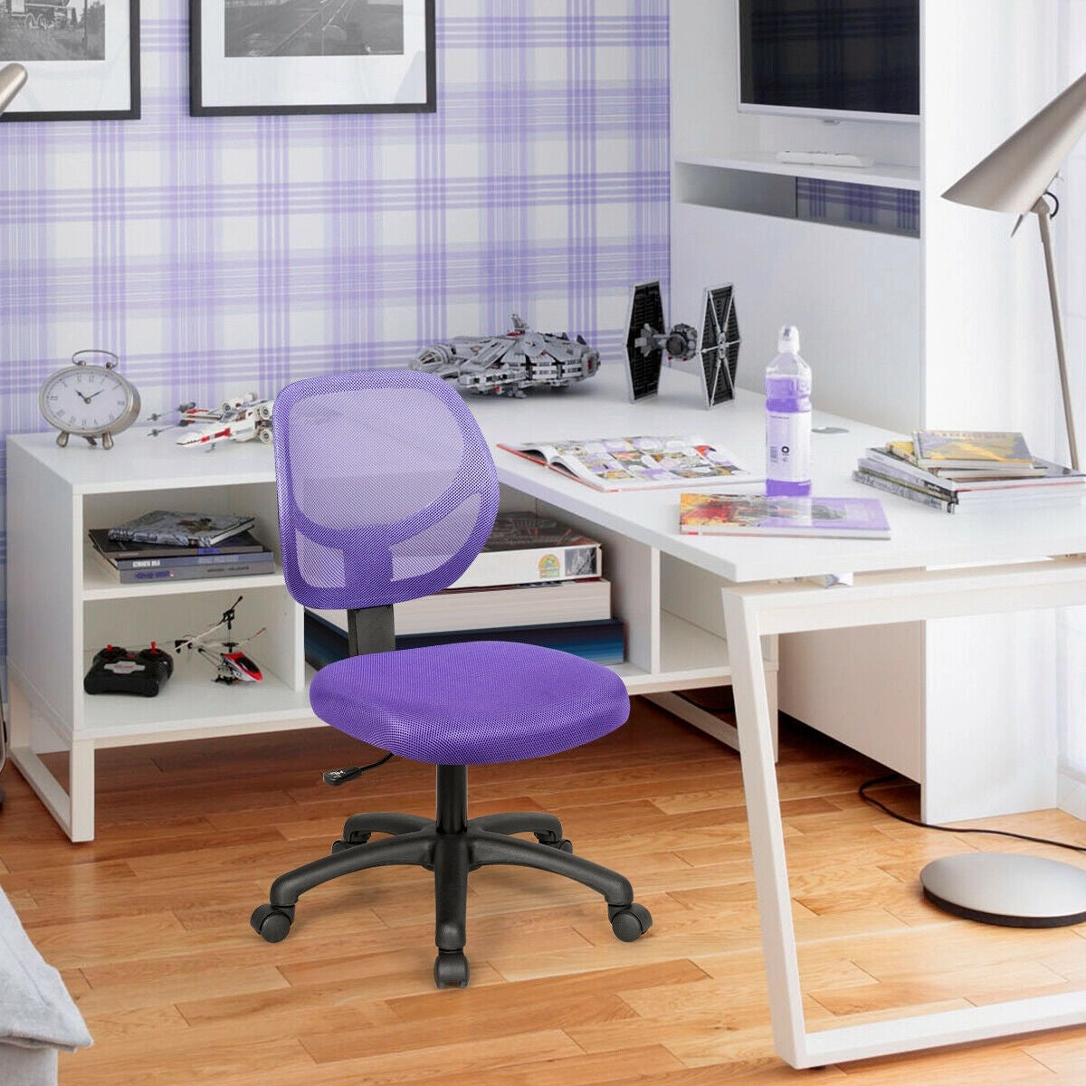 Kids Desk Chair, Mesh Teens Computer Chair with Wheels