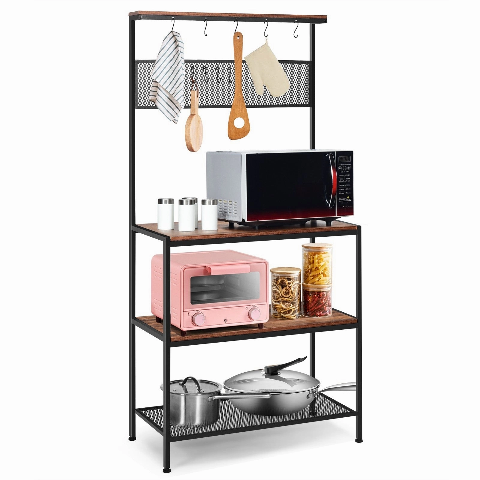 Kitchen Baker's Rack, Industrial Microwave Oven Stand