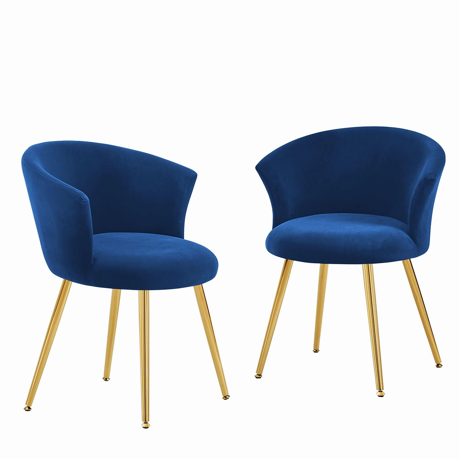 Kylie Set of 2 Blue Velvet Dining Chairs