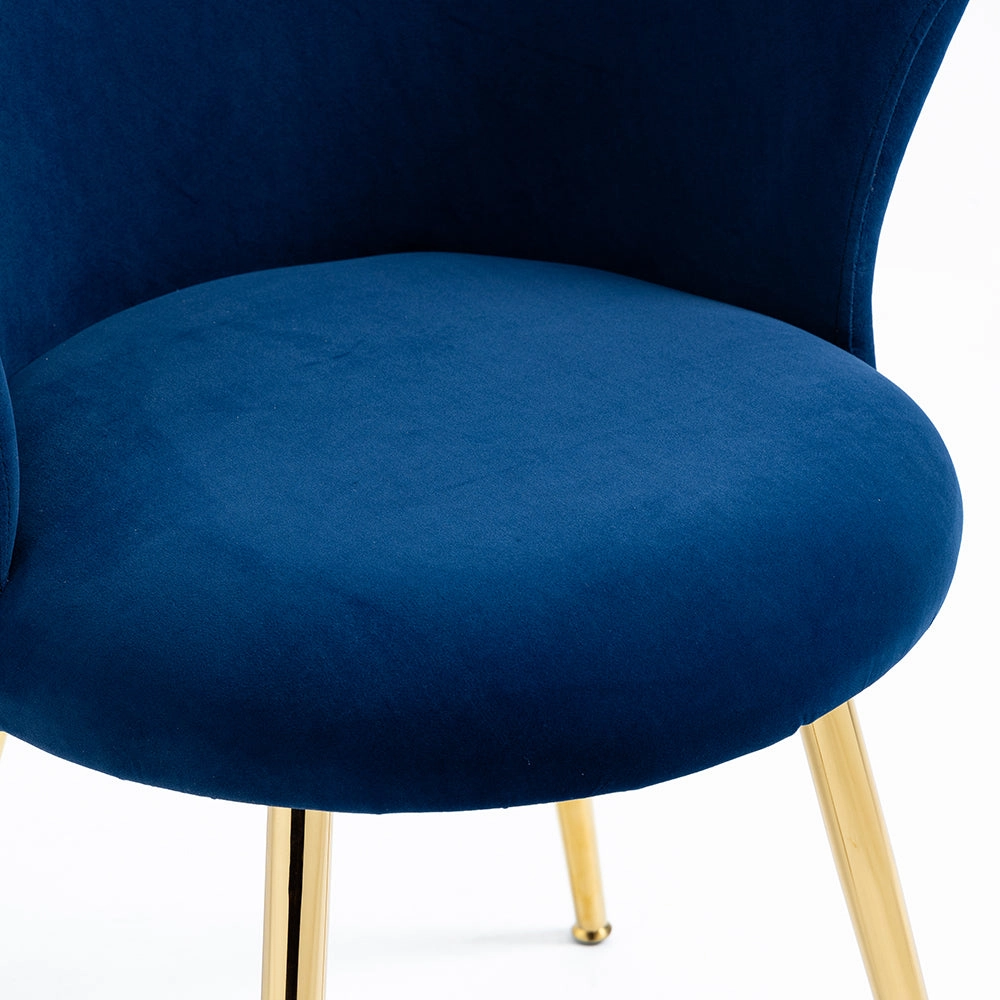 Kylie Set of 2 Blue Velvet Dining Chairs