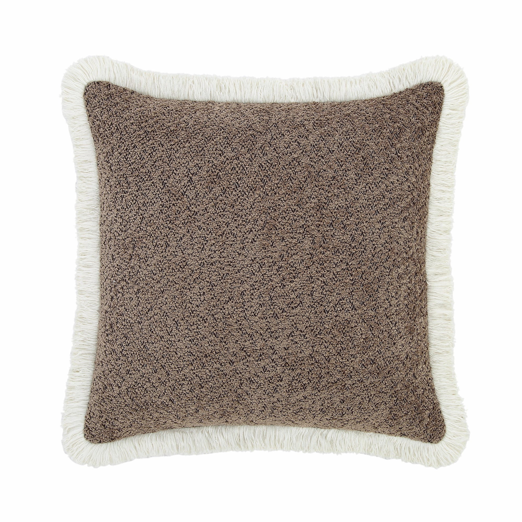 Kyra Mink Boucl Fringed Cushion