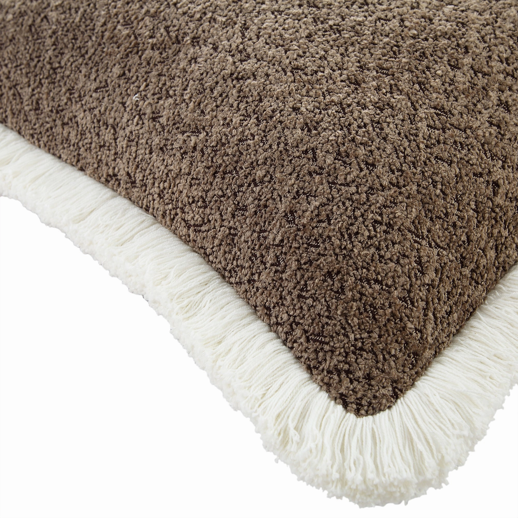 Kyra Mink Boucl Fringed Cushion