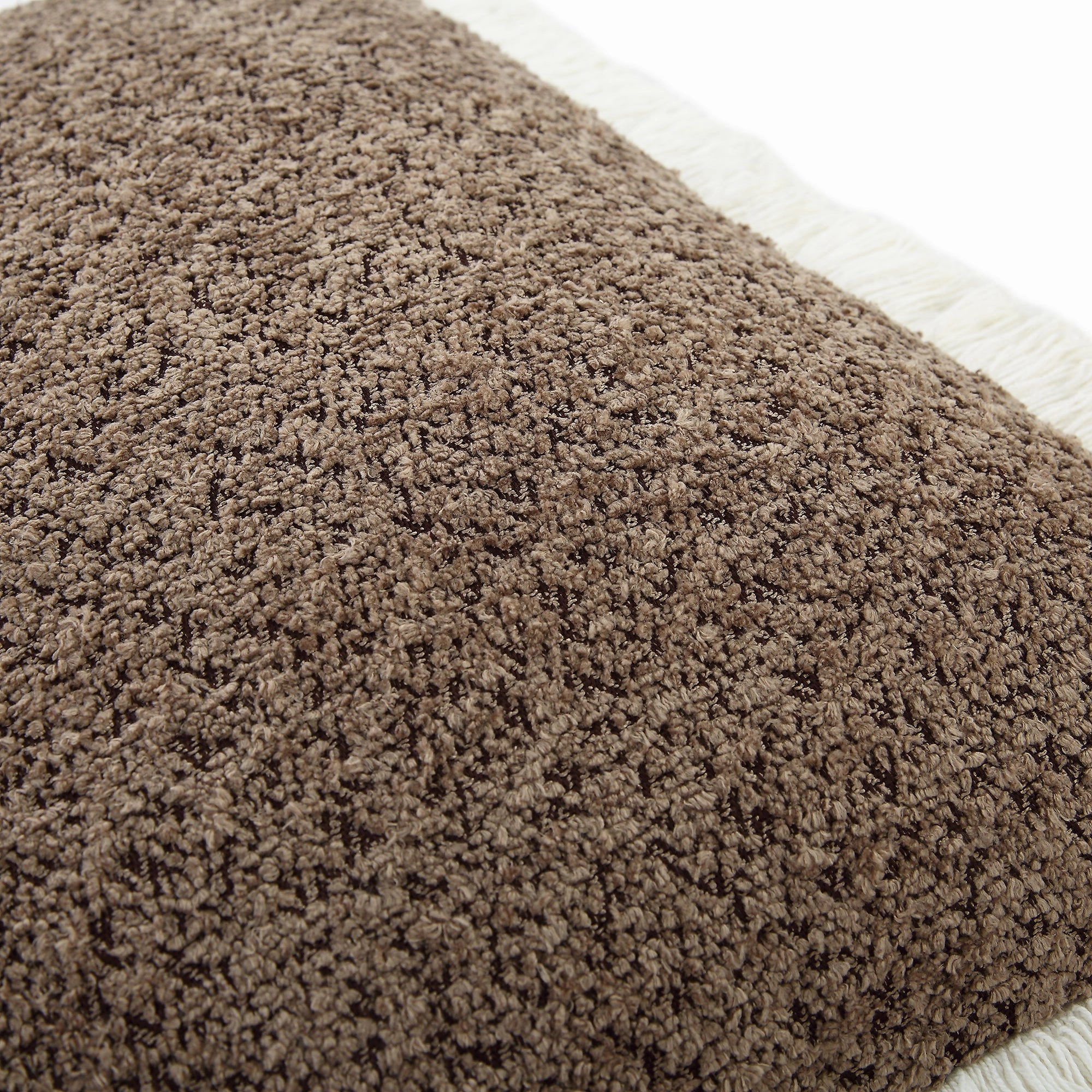Kyra Mink Boucl Fringed Cushion