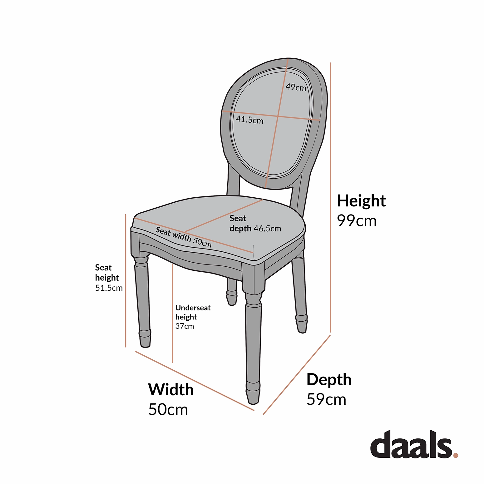 Lainston Set of 2 Classic Weathered Oak Dining Chairs, Beige Textured Fabric