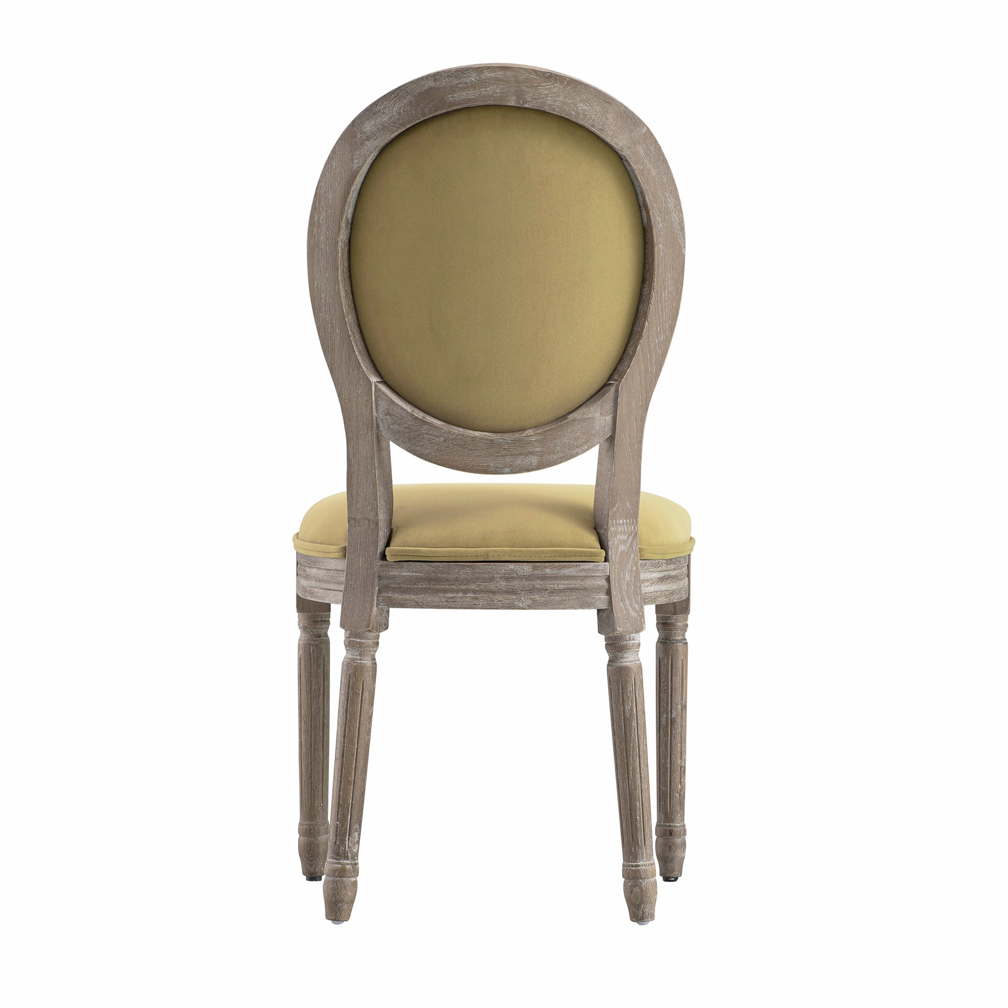 Lainston Set of 2 Classic Weathered Oak Dining Chairs, Fudge Velvet