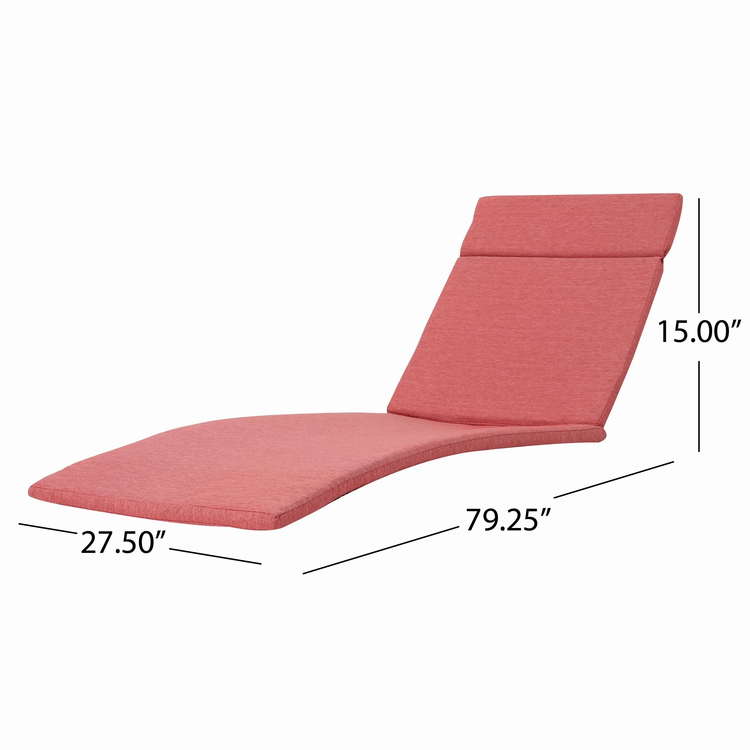 Lakeport Outdoor Adjustable Chaise Lounge Chair w/ Cushion