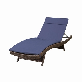 Lakeport Outdoor Adjustable Chaise Lounge Chair w/ Cushion outdoor furniture, garden bench