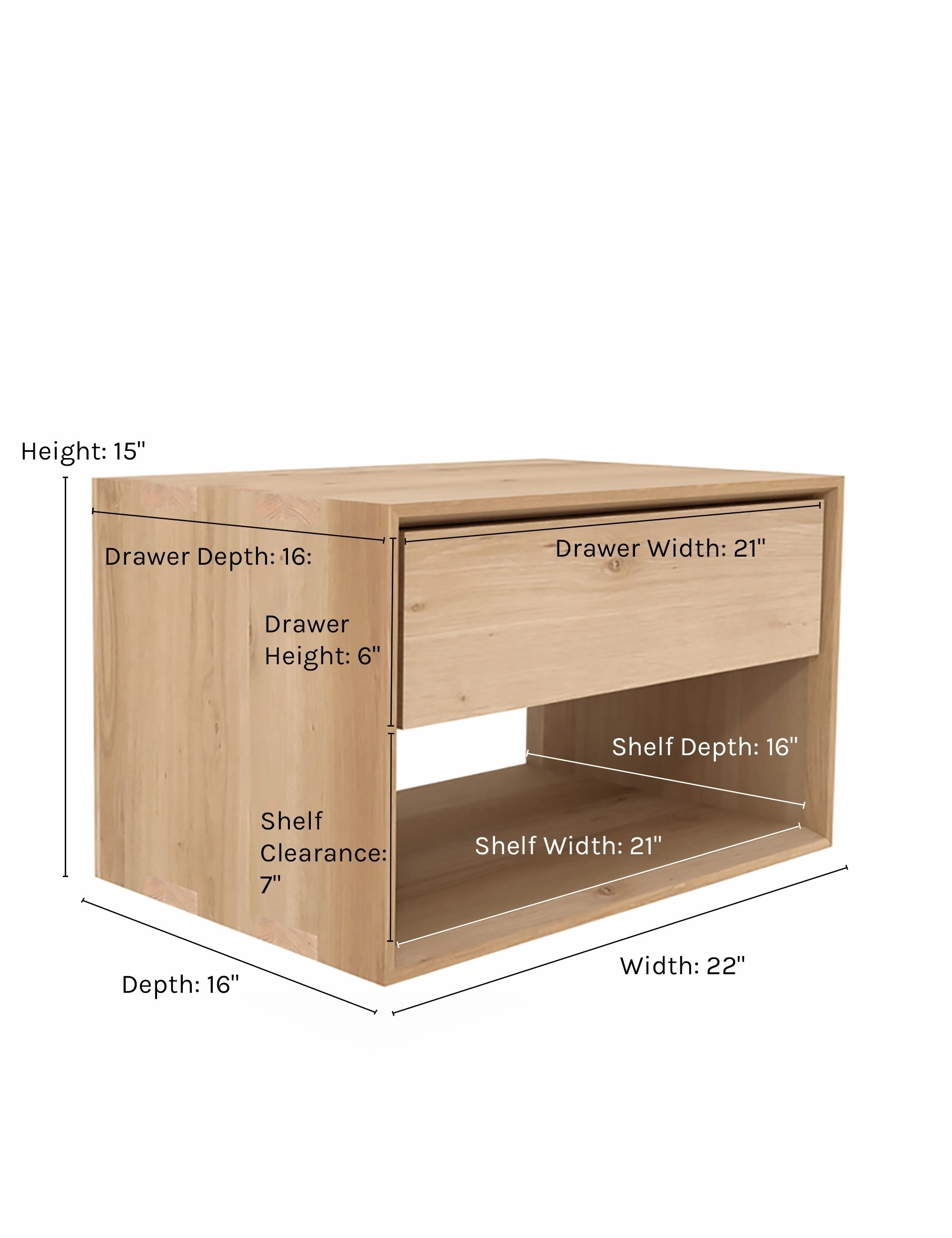 Lark Low Nightstand