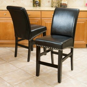 Leather Counter and Bar Stool, Set of 2 - NH045832 kitchen accessories, table linens