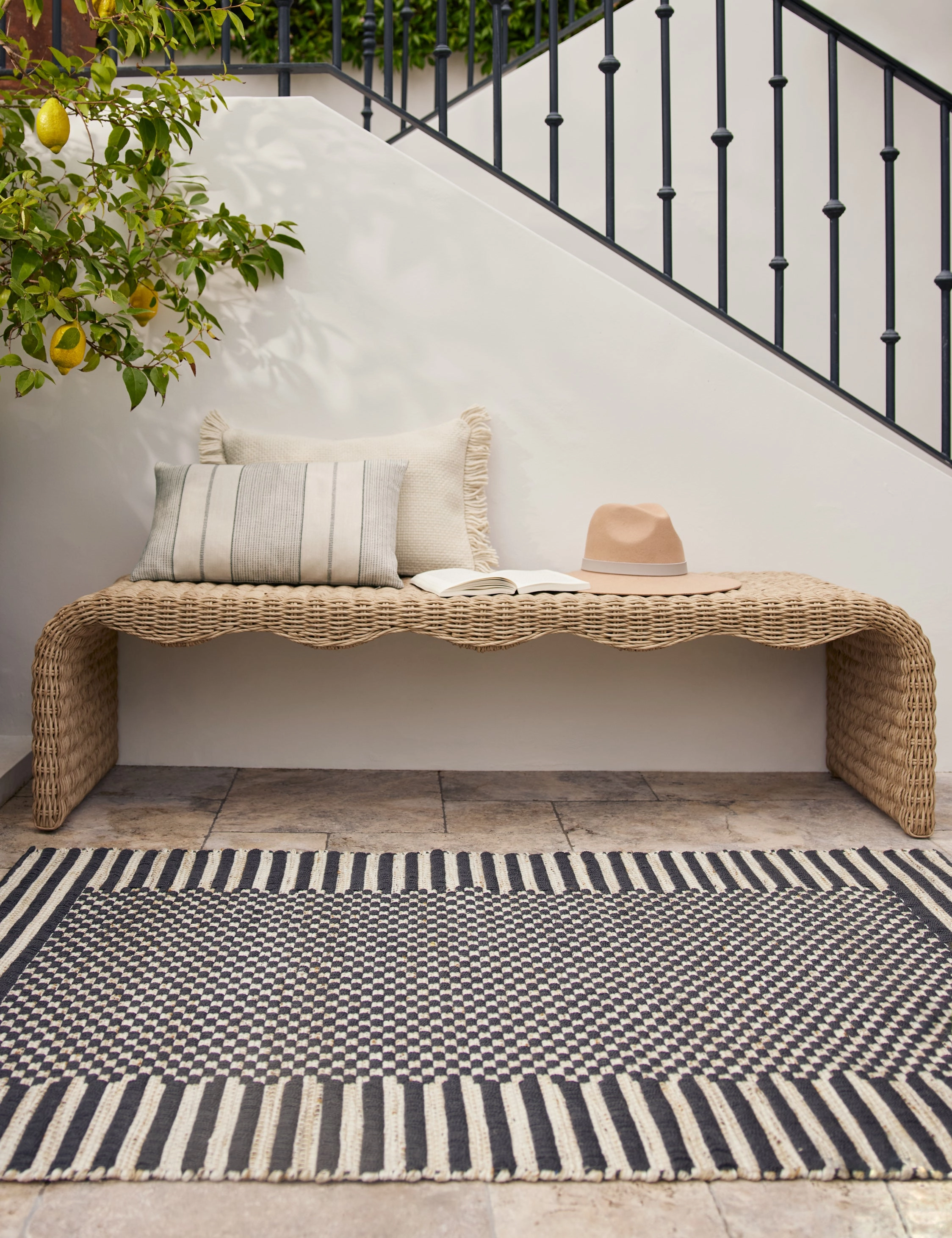 Leo Indoor / Outdoor Pillow by Sunbrella for Lulu and Georgia