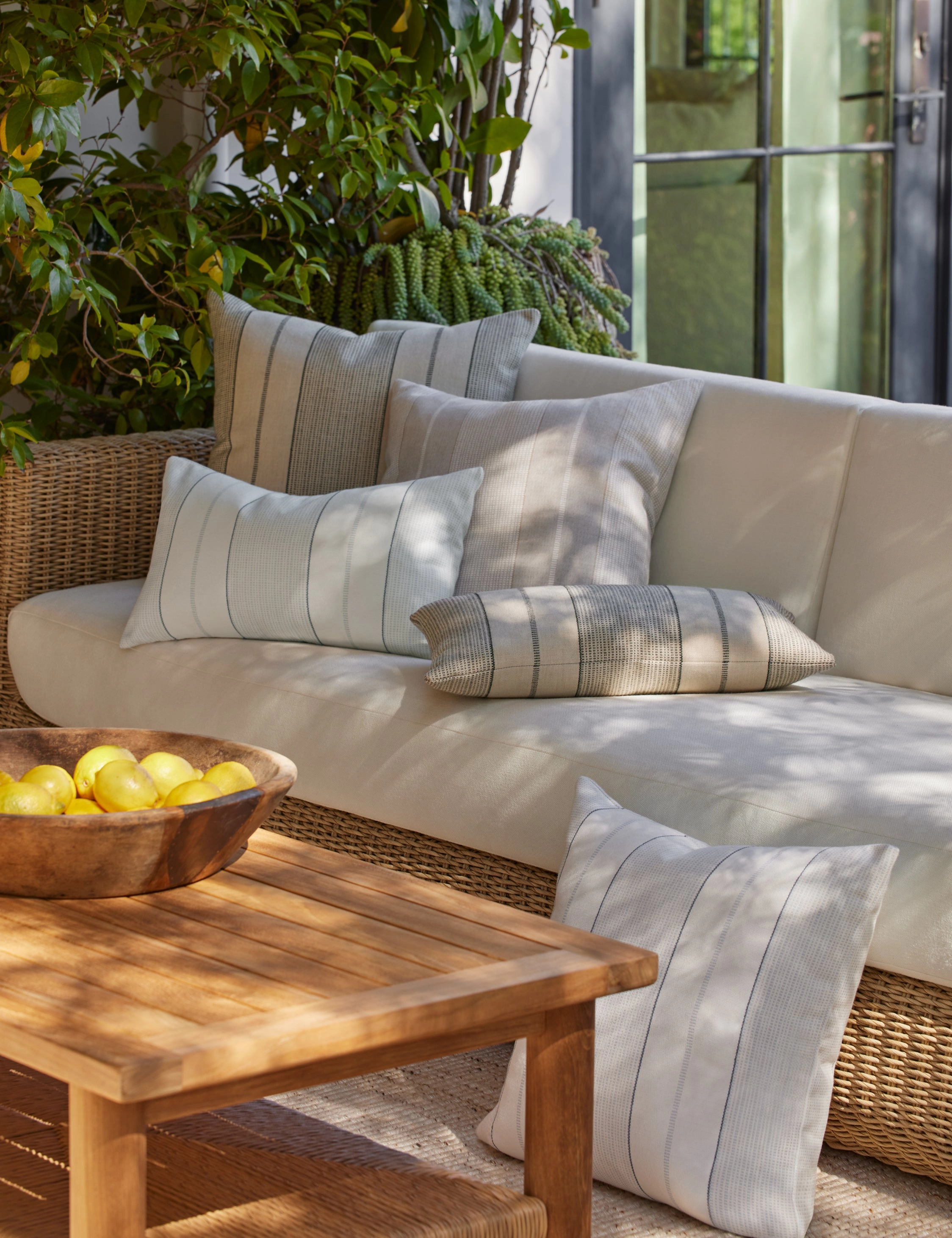 Leo Indoor / Outdoor Pillow by Sunbrella for Lulu and Georgia