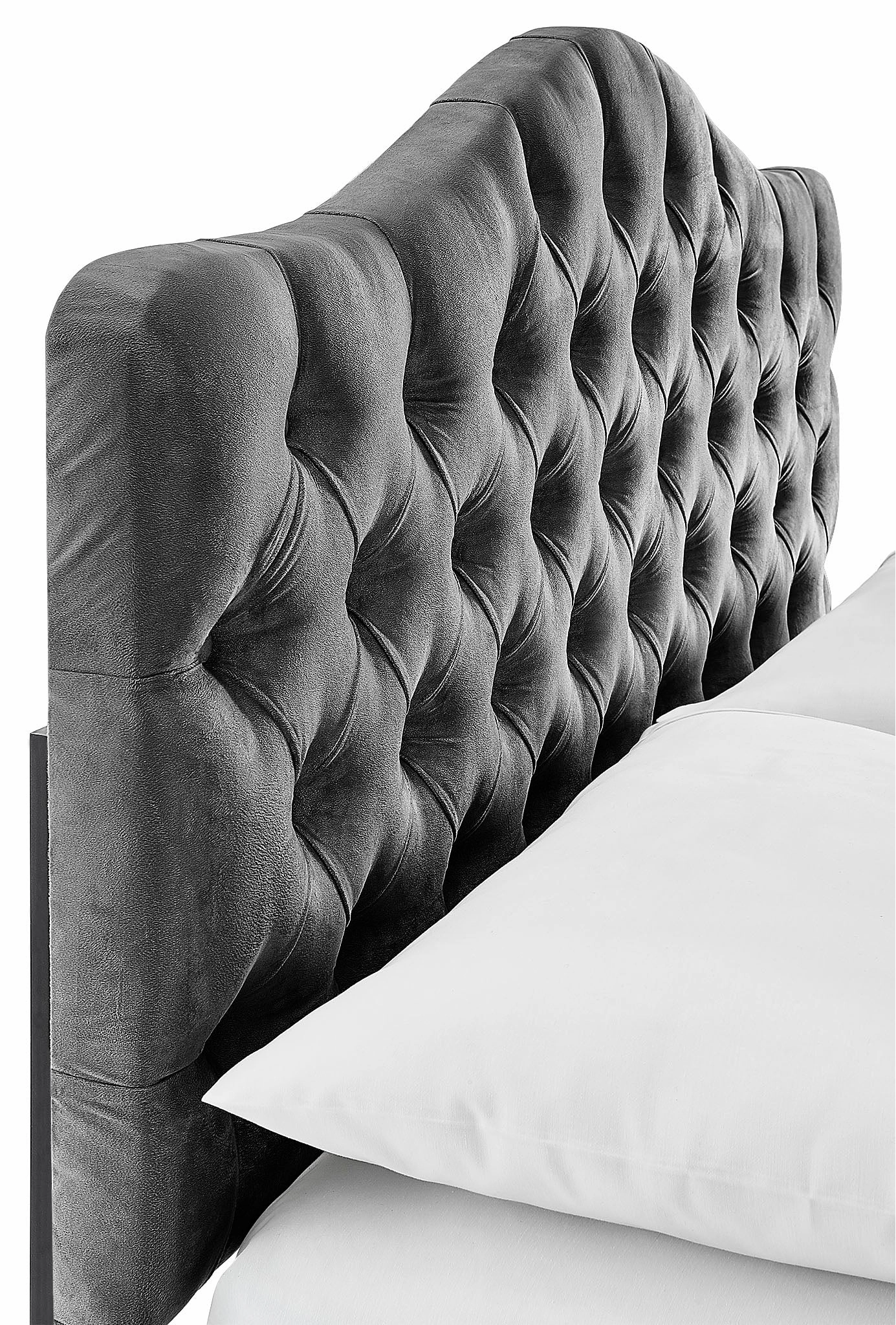 Lexa Full Headboard - Dark Grey
