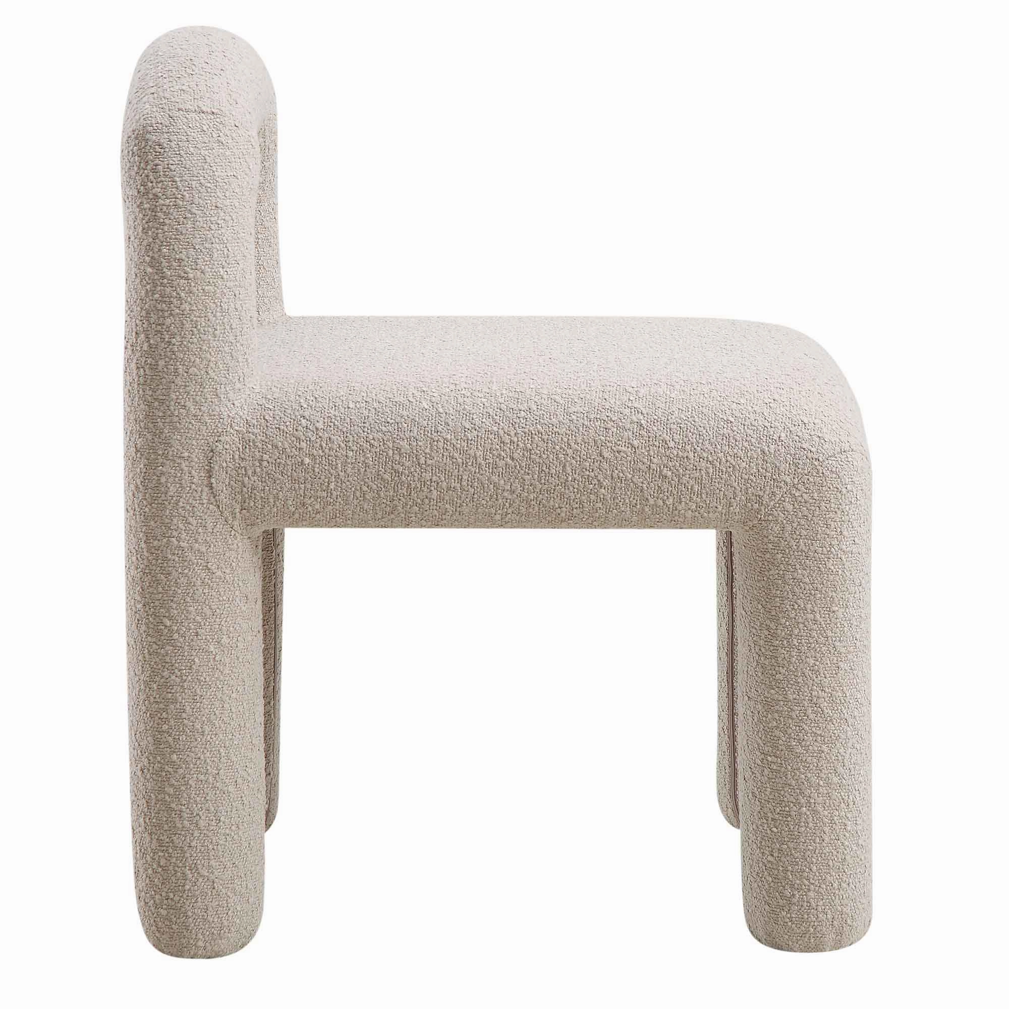Libby Light Taupe Boucle Dining Chair
