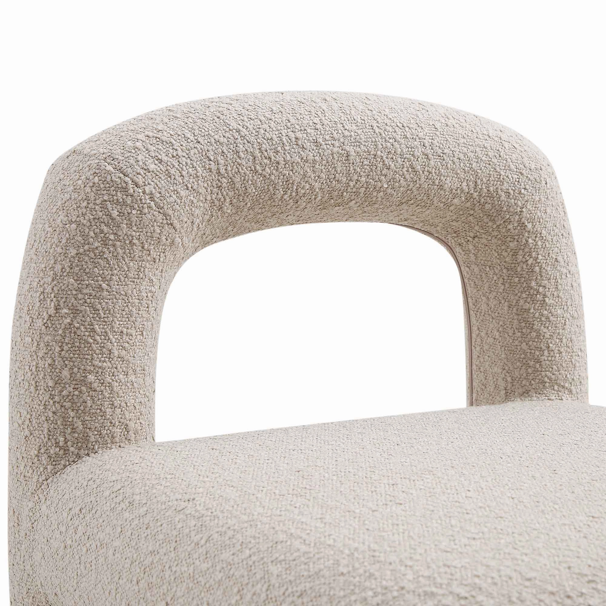 Libby Light Taupe Boucle Dining Chair