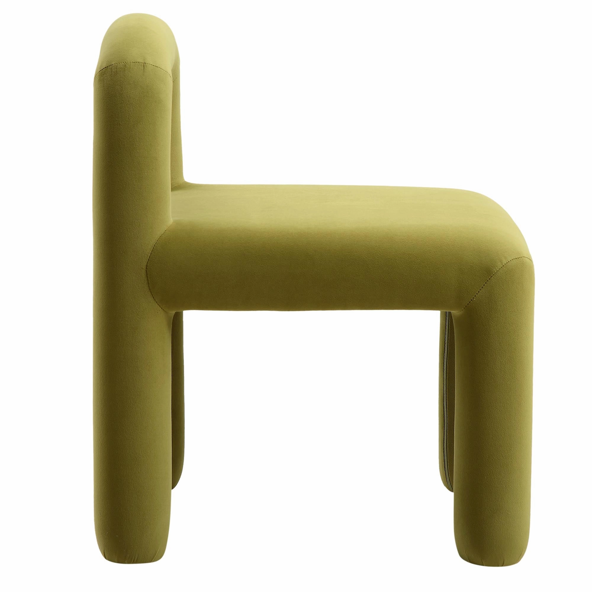 Libby Olive Green Velvet Dining Chair