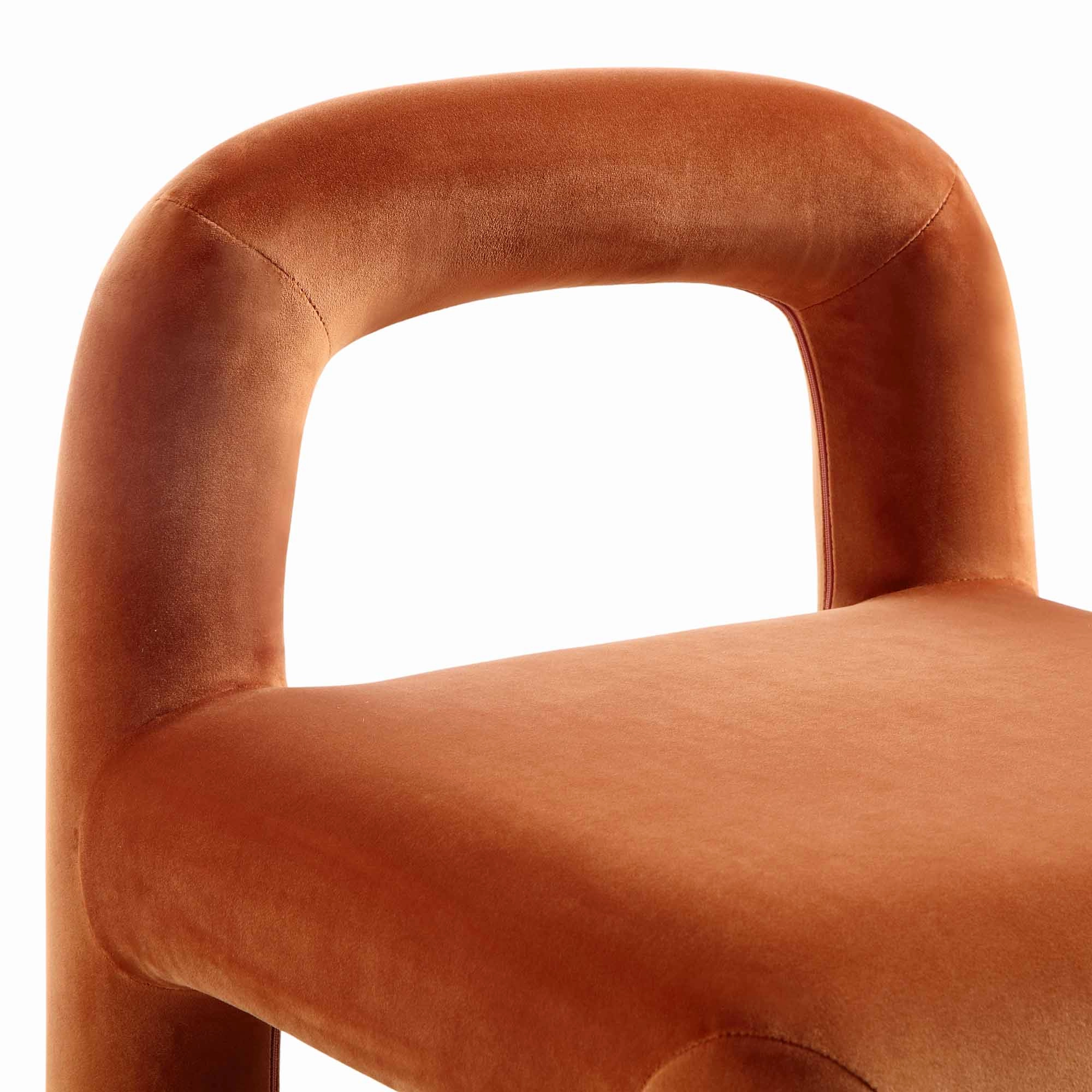 Libby Rust Velvet Dining Chair