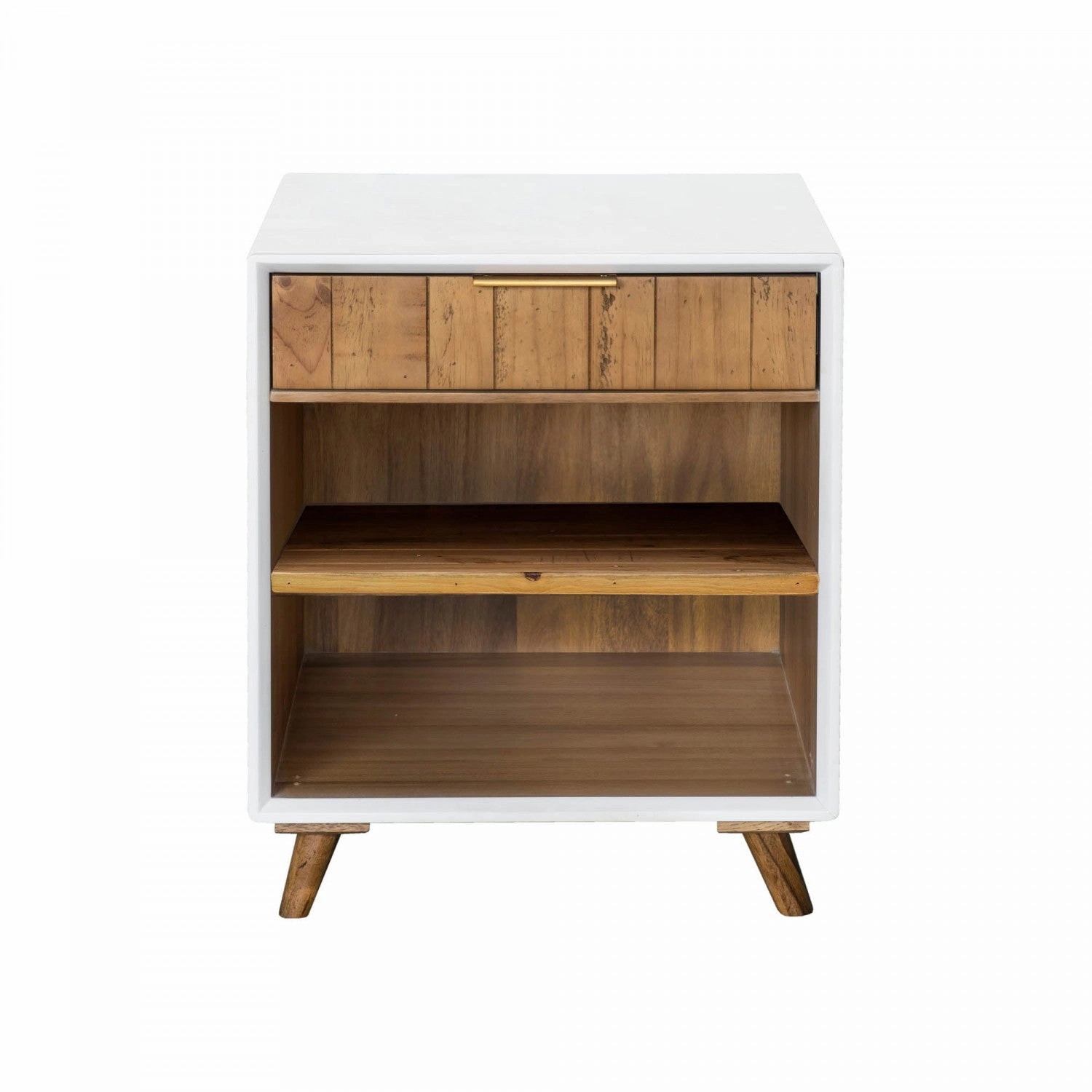 Lorne Night Table - White/Natural