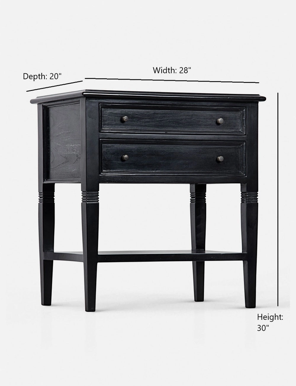 Luna 2 Drawer Nightstand